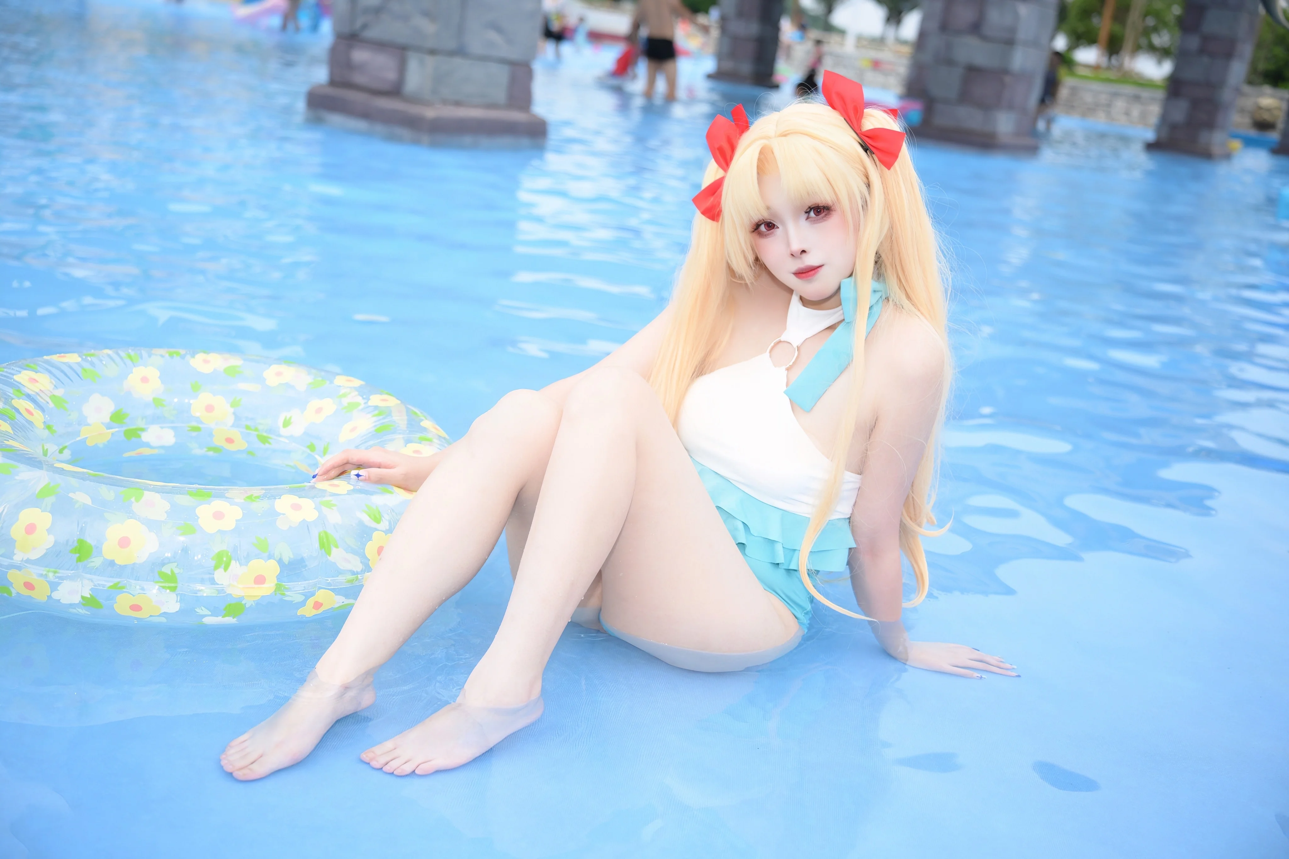 【Fate/Grand Order エレちゃん コスプレ】夏のウォーターパーク撮影実録 - 6 枚目