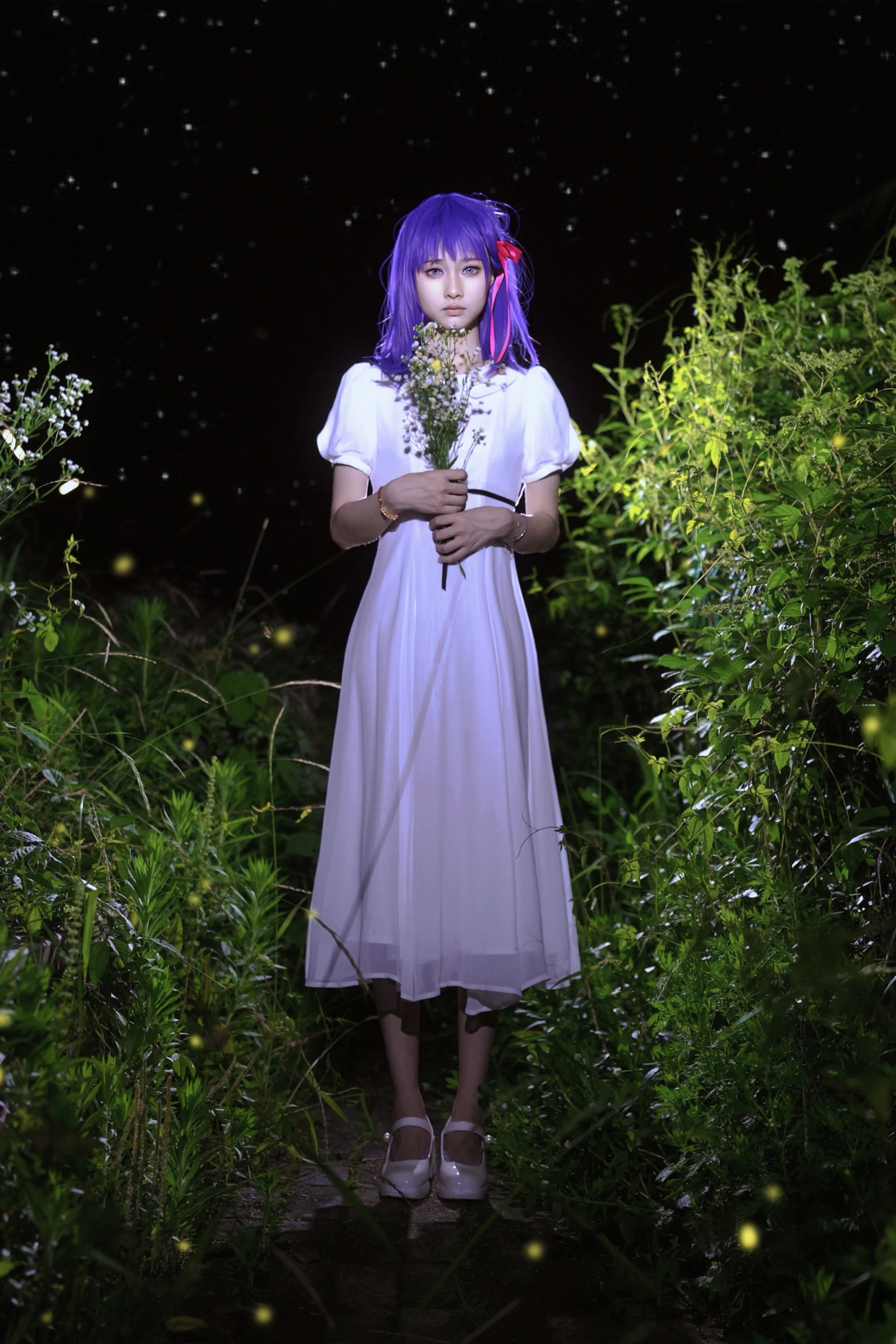 【間桐桜 コスプレ】薄暮と江風が織りなす静寂のひととき - 1 枚目