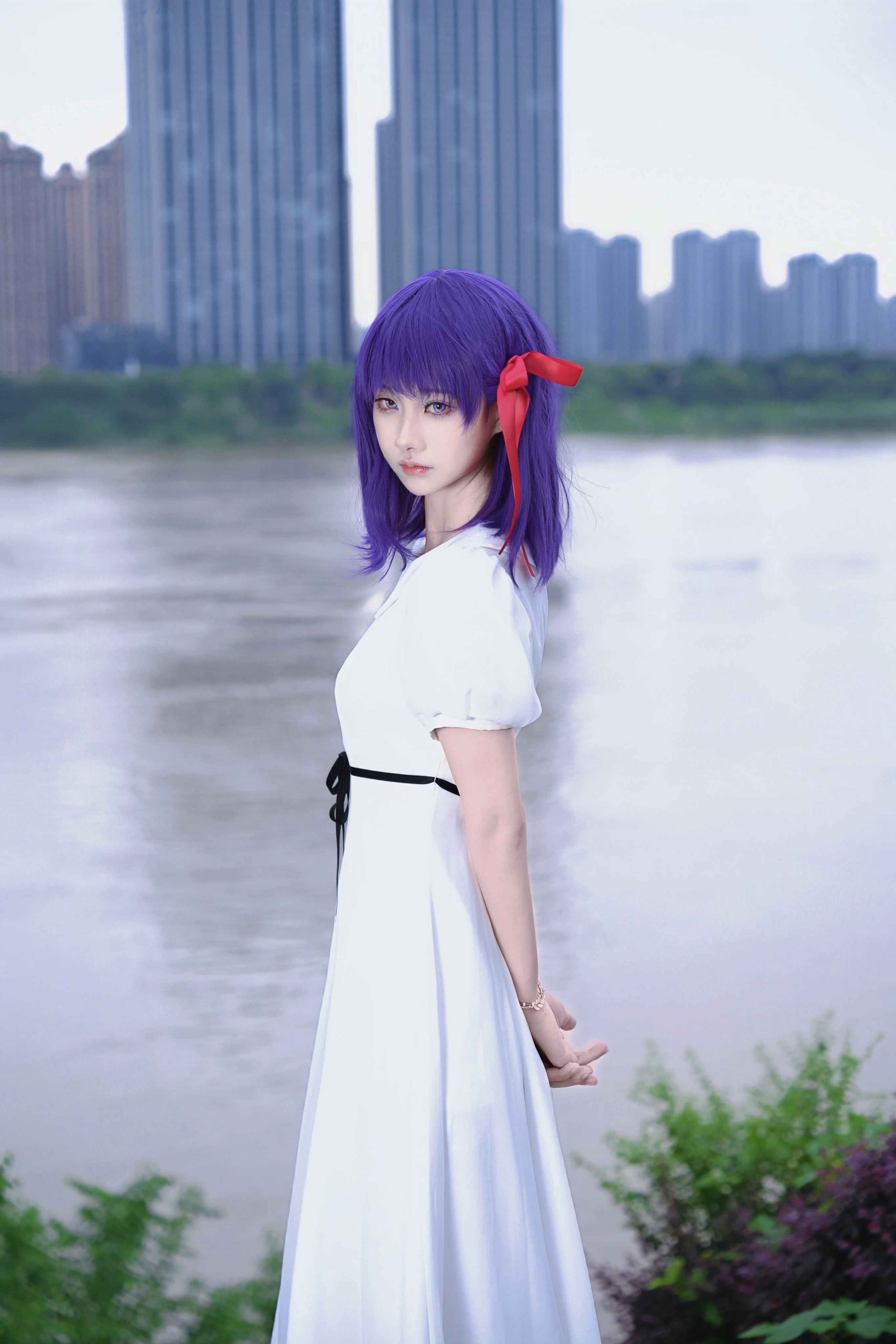 【間桐桜 コスプレ】薄暮と江風が織りなす静寂のひととき - 2 枚目