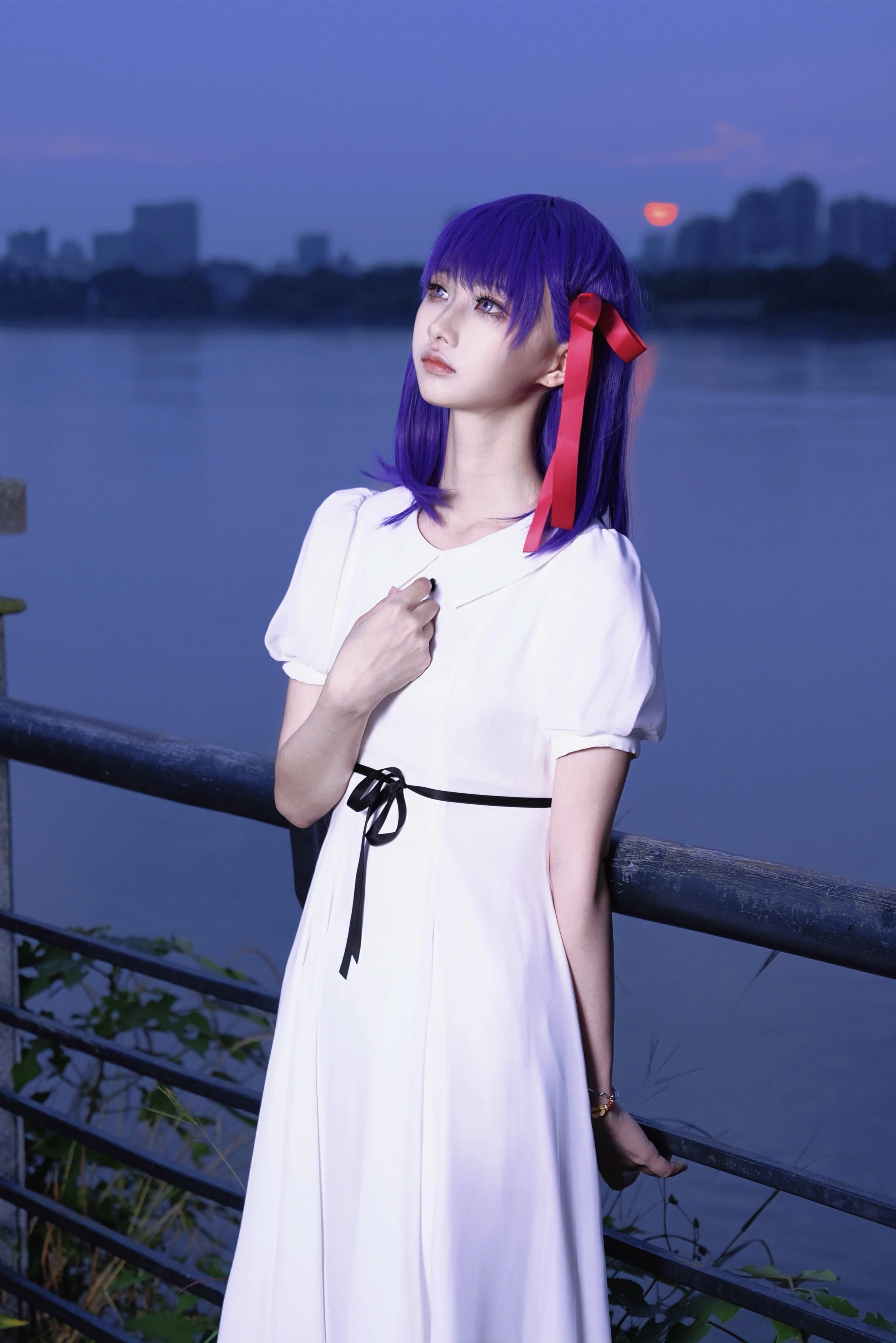 【間桐桜 コスプレ】薄暮と江風が織りなす静寂のひととき - 4 枚目