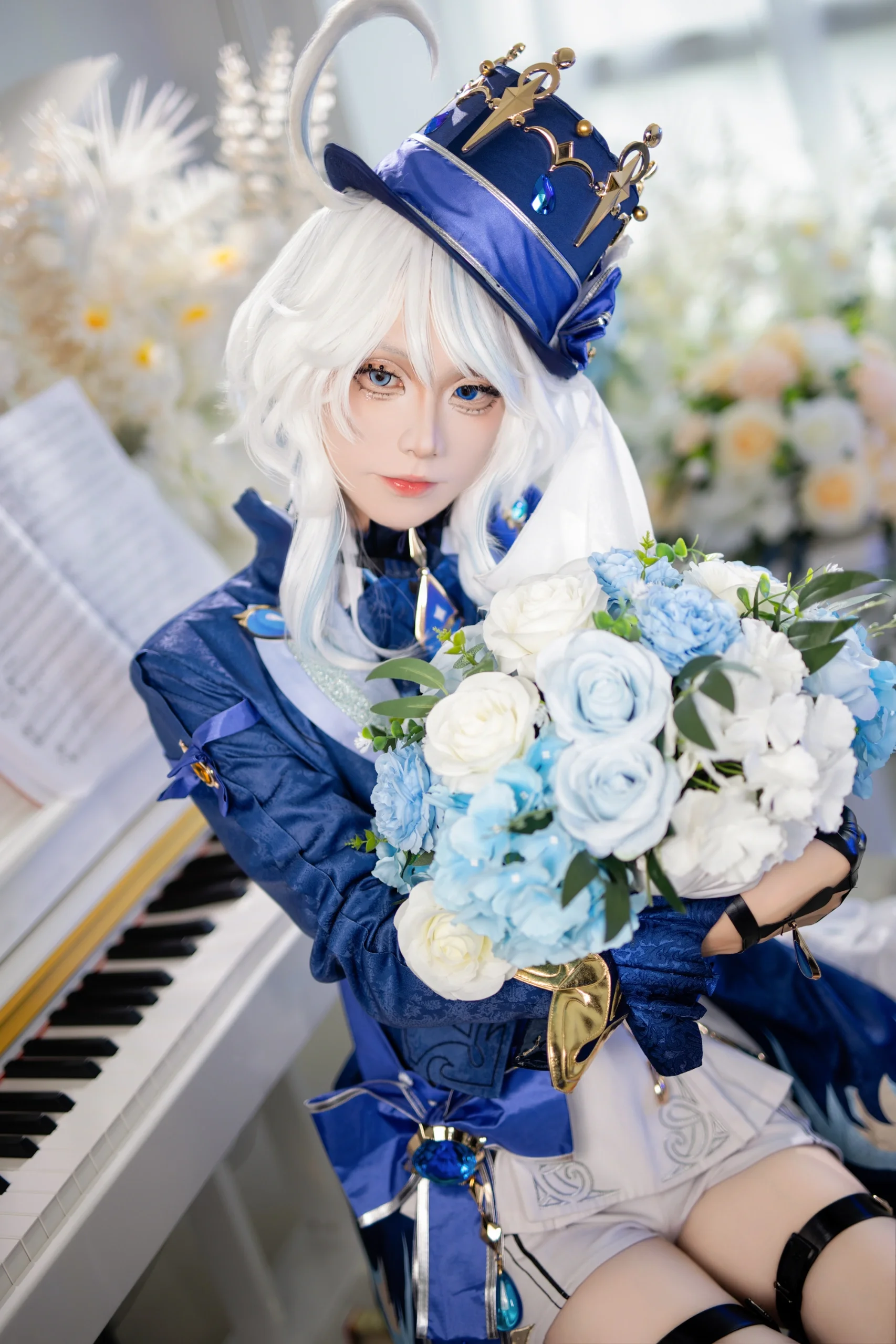 【芙宁娜cos】原神水神降临，罪人舞步旋诠释守护与审判 - 第 3 张