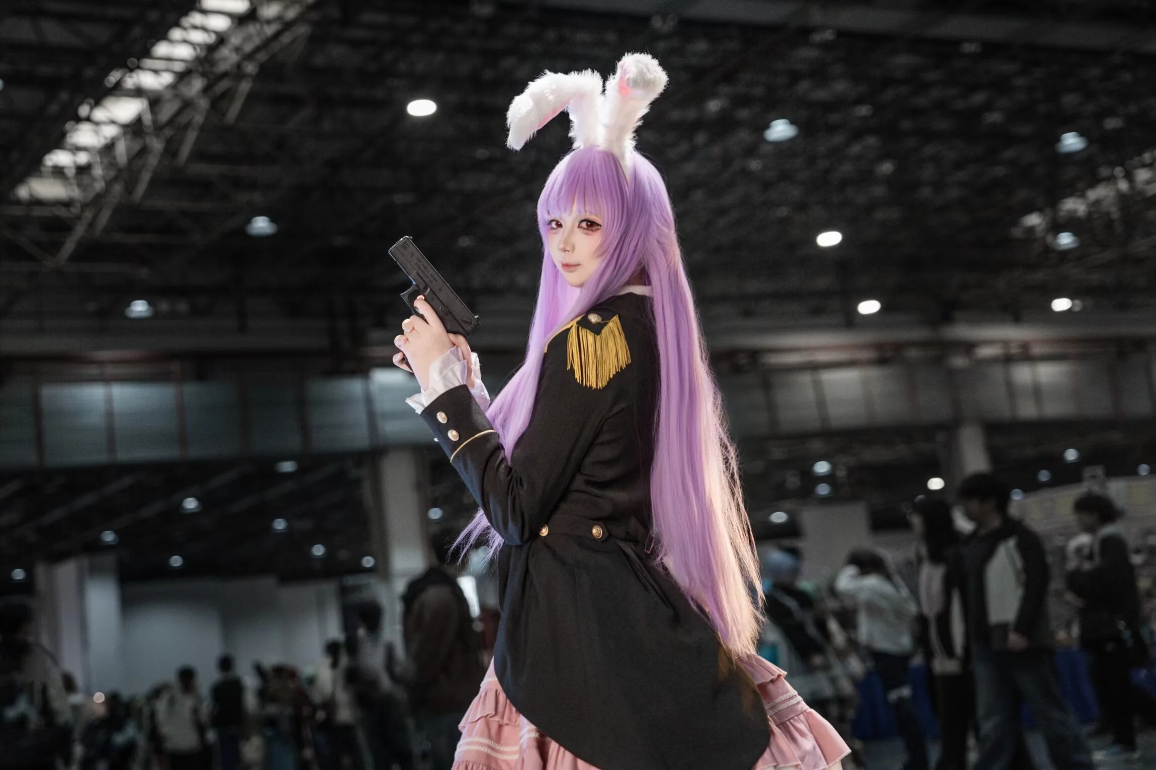 【铃仙cos】东方Project的狂气兔耳枪手场照 - 第 2 张