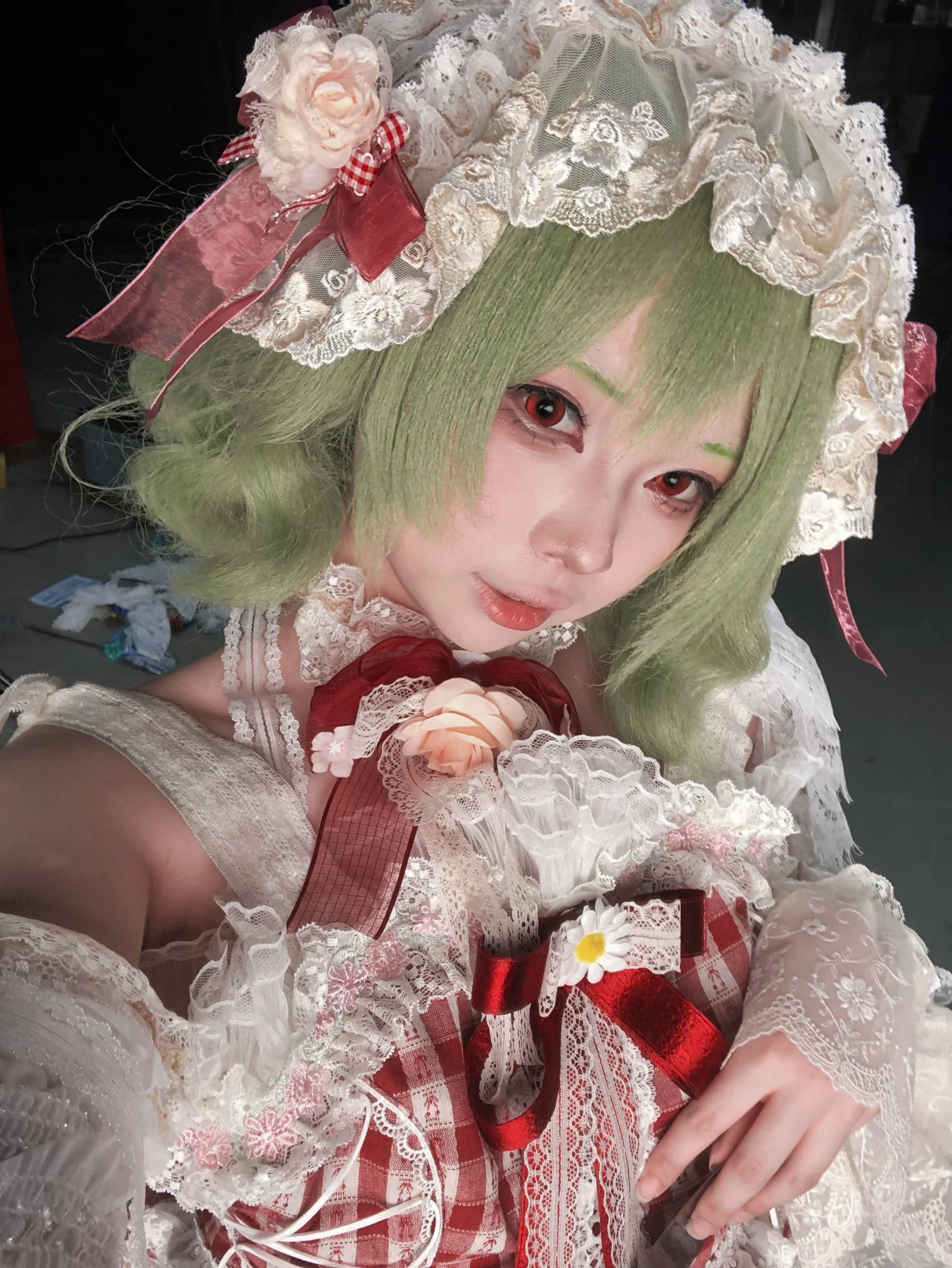 【风见幽香cos】向日葵与红白格纹的搭配 - 第 2 张