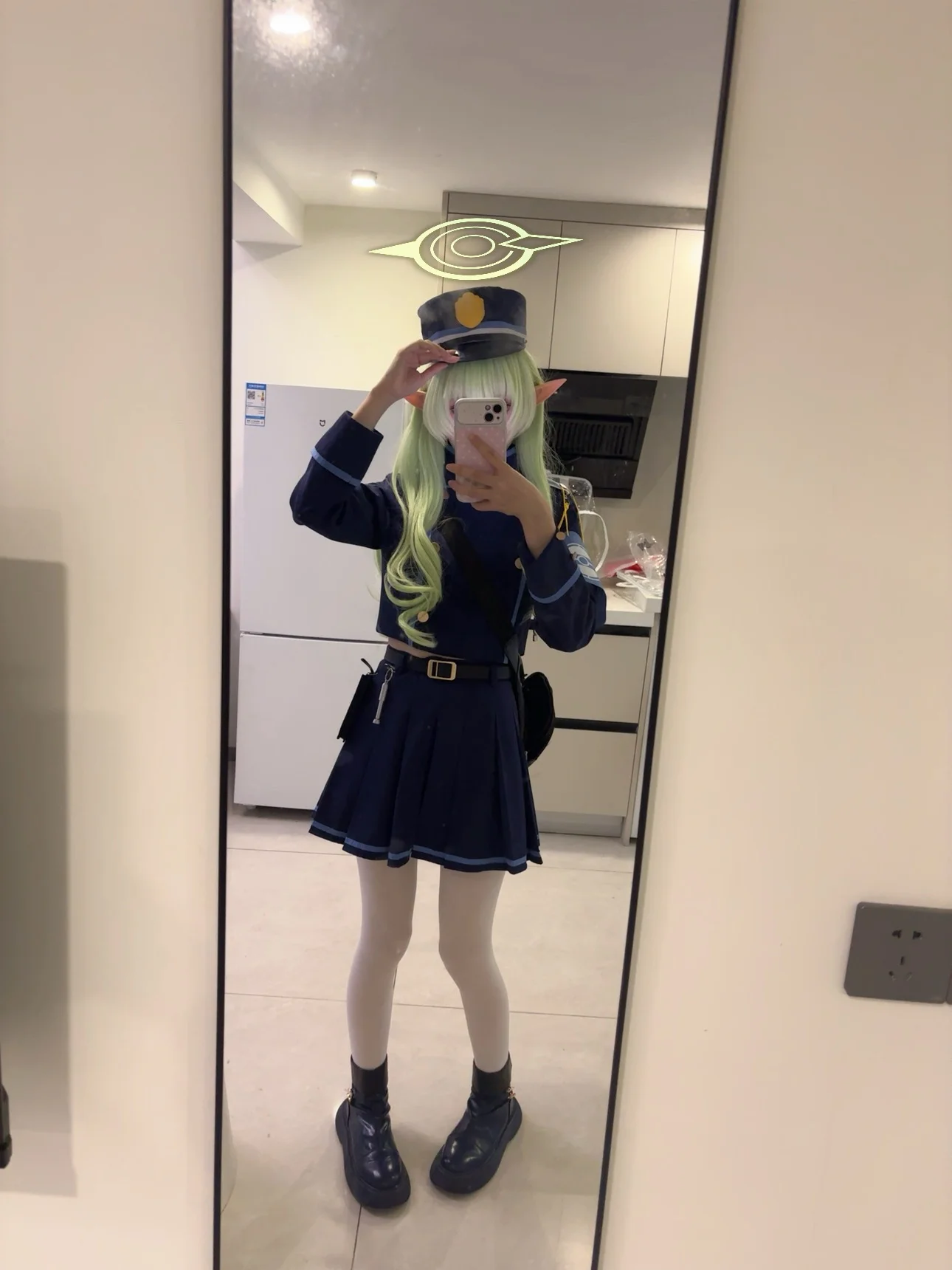 【橘光cos】蔚蓝档案的蓝白制服，定格日常里的元气瞬间