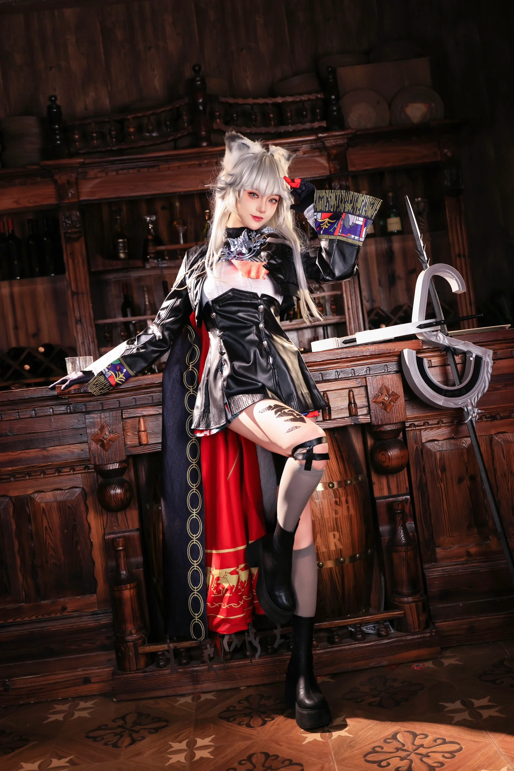 【荒芜拉普兰德cos】明日方舟，走入这场复古游侠之夜 - 第 2 张