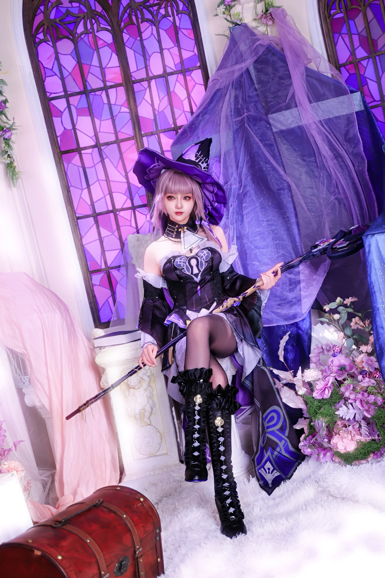 【大黑塔cos】崩壞星穹鐵道，尖尖的魔法帽和神秘魔法師 - 第 2 張