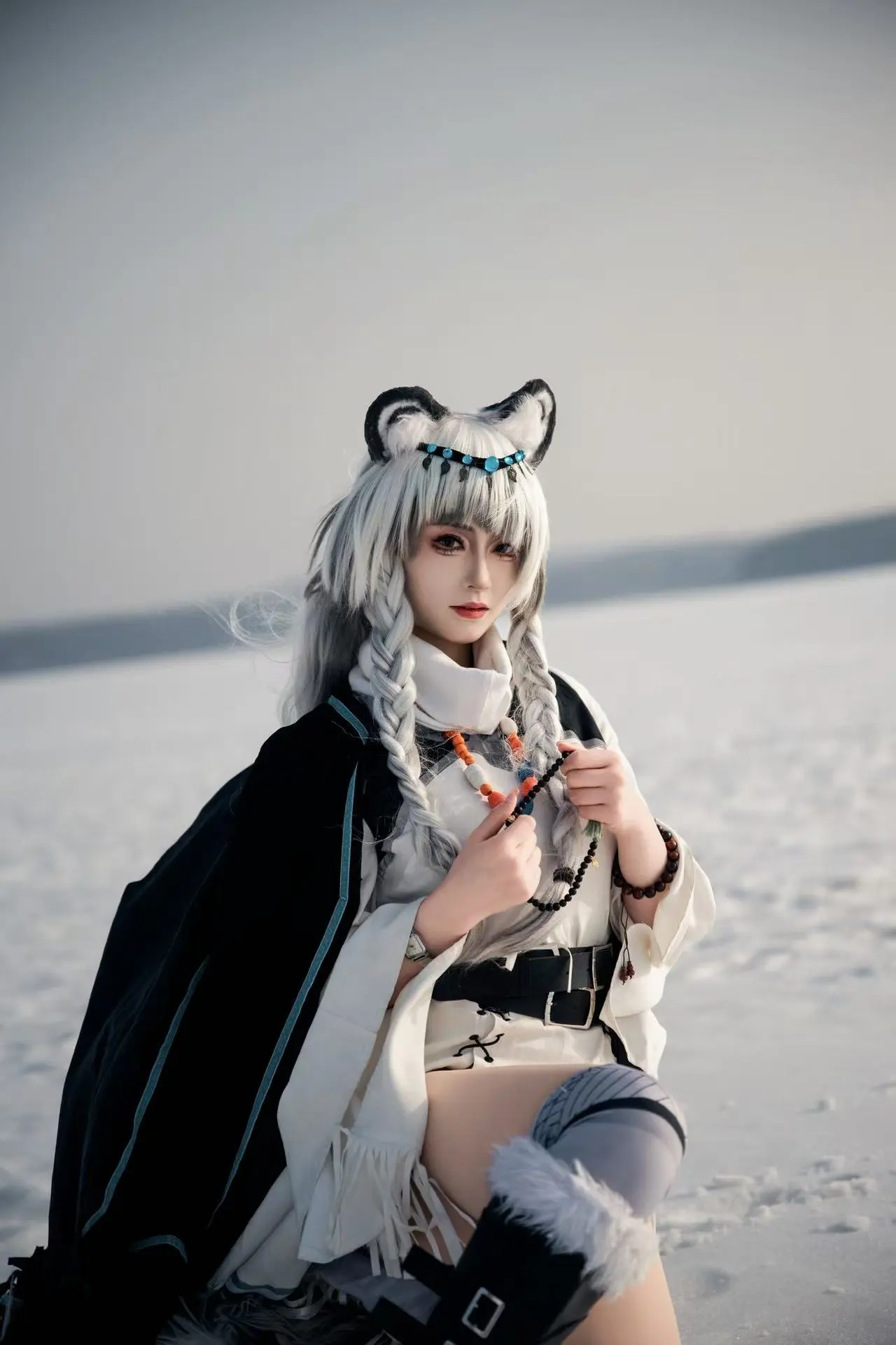【明日方舟初雪cos】零下25度吉林雪原的真实还原 - 第 1 张