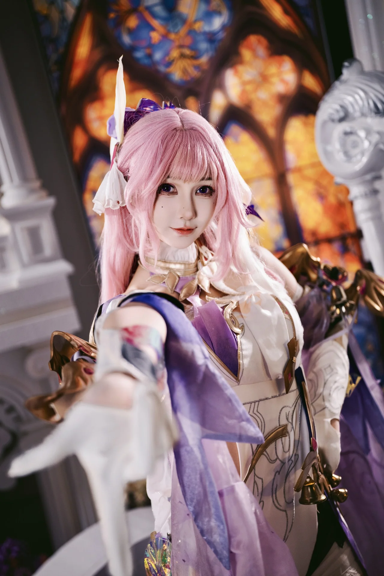 【爱莉希雅cos】崩坏3的粉色妖精，亲自掌镜的梦幻光影记录 - 第 1 张