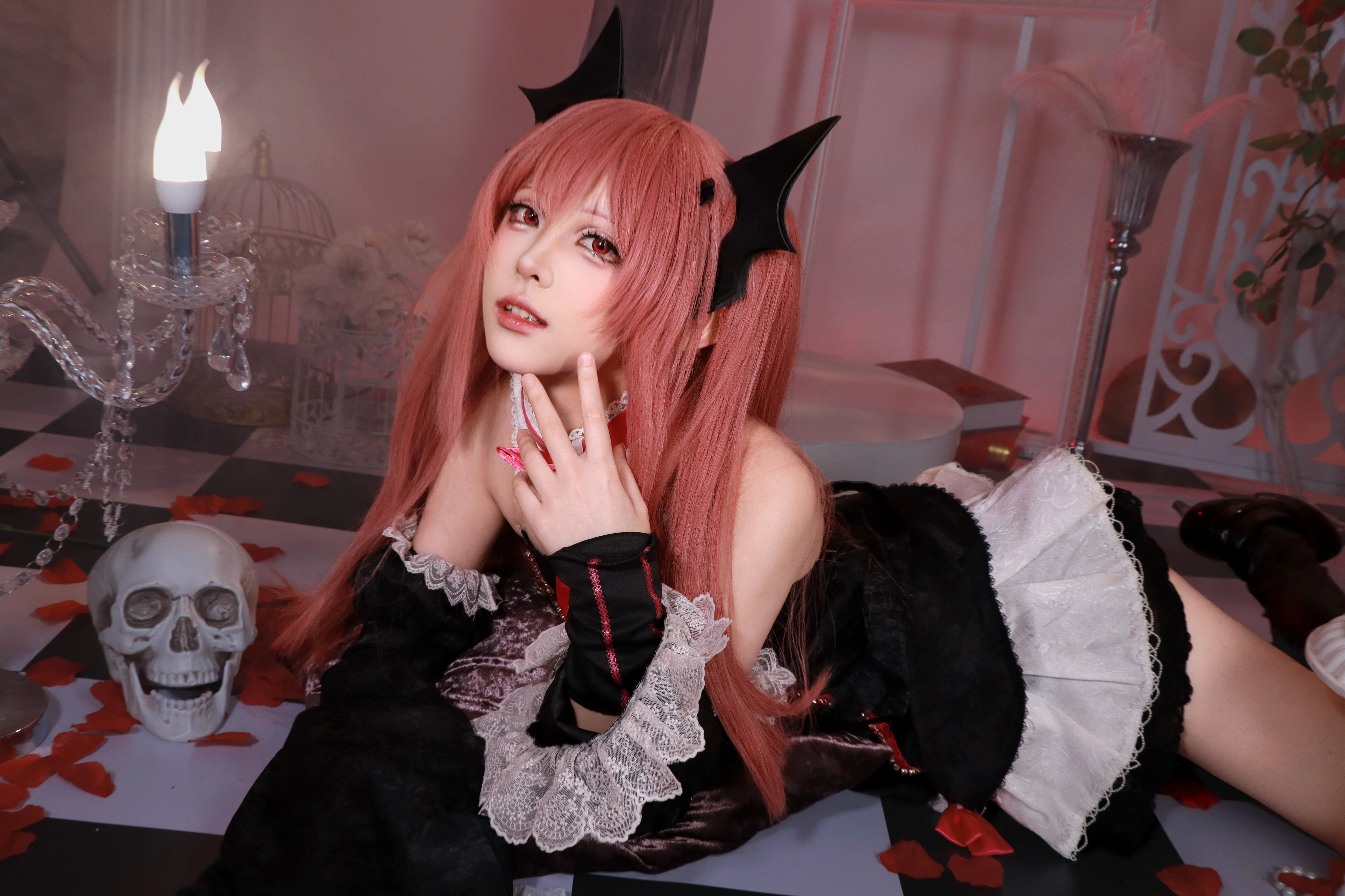 【克鲁鲁cos】终结的炽天使吸血鬼女王的暗黑哥特造型 - 第 4 张