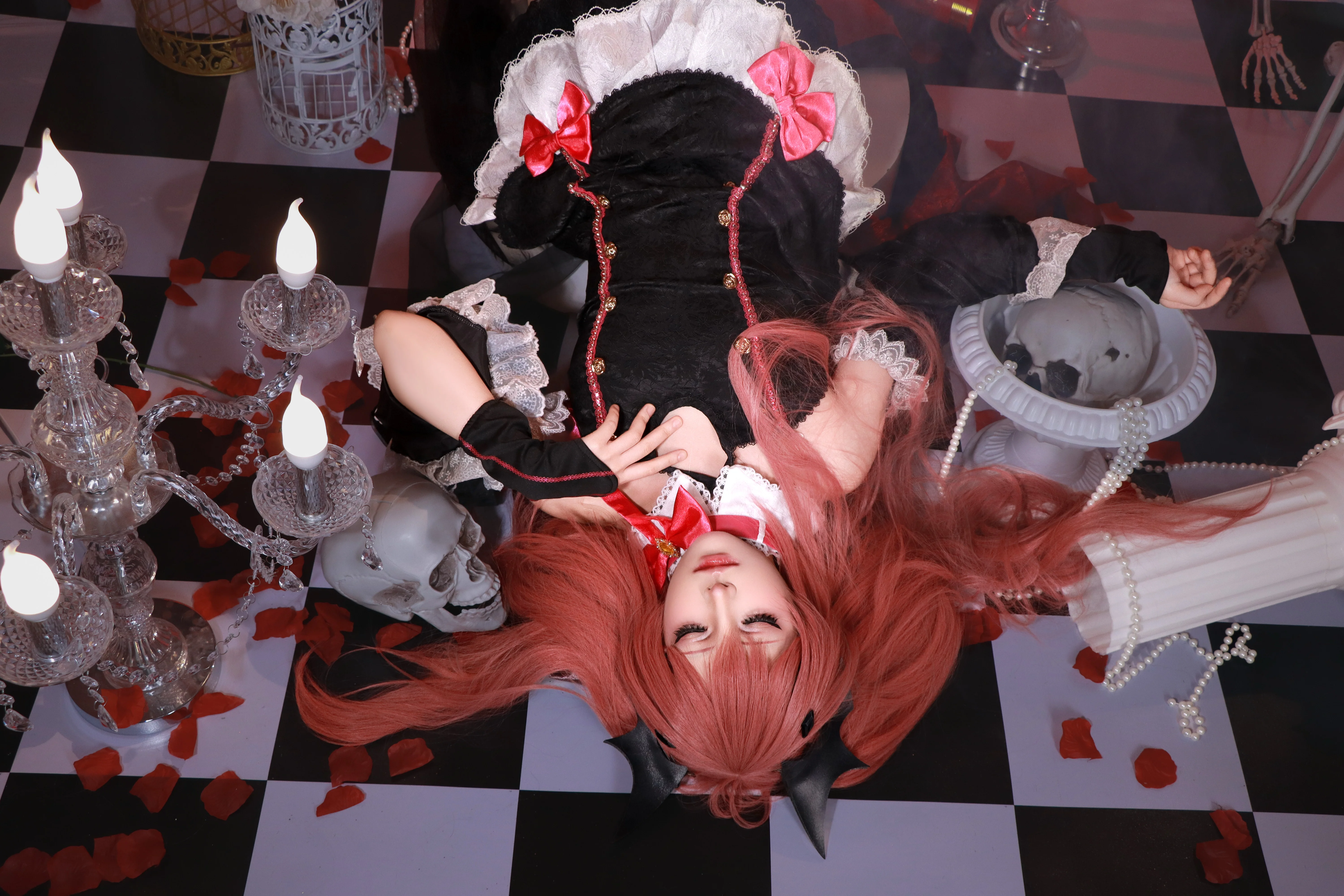 【克鲁鲁cos】终结的炽天使吸血鬼女王的暗黑哥特造型 - 第 5 张