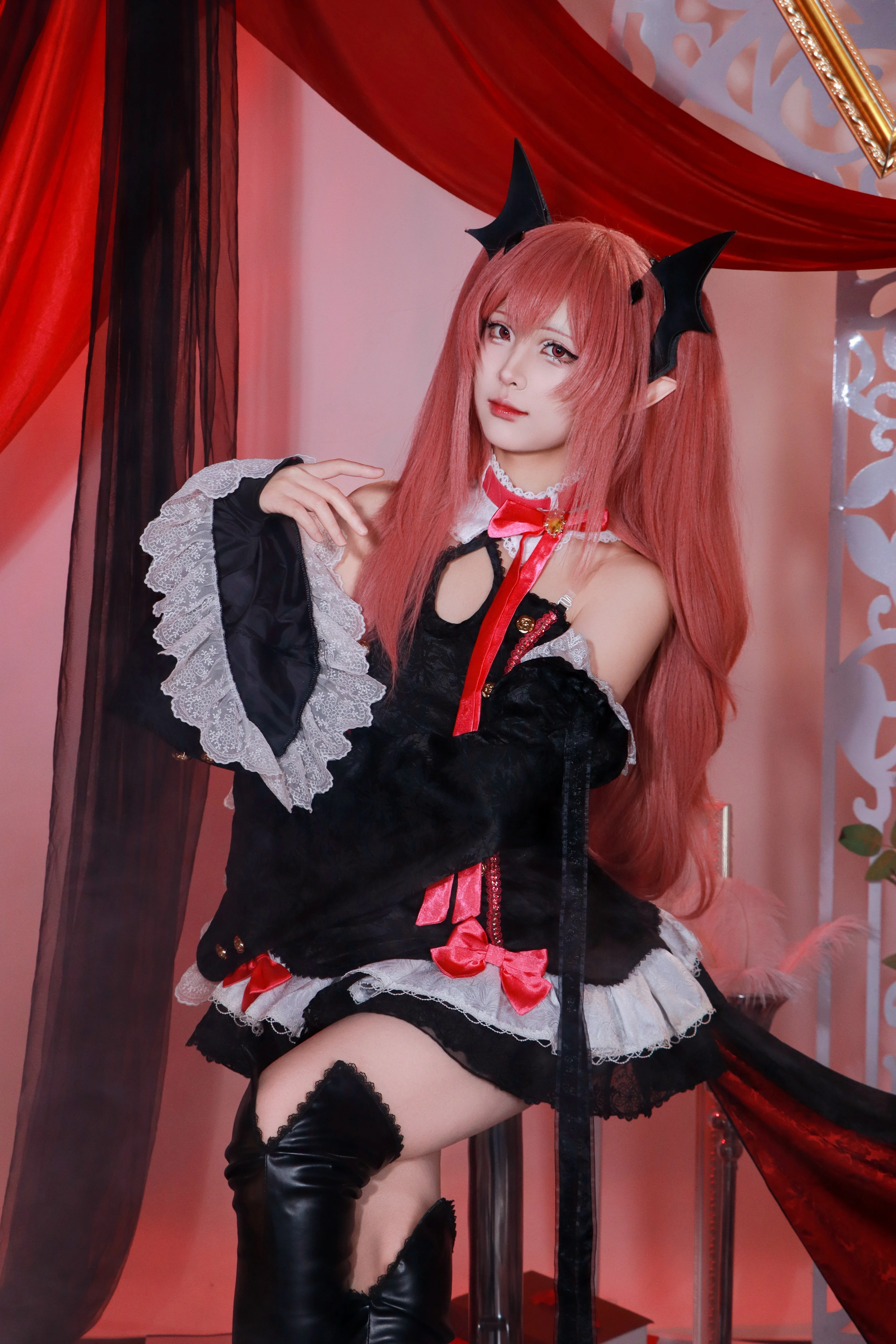 【克鲁鲁cos】终结的炽天使吸血鬼女王的暗黑哥特造型 - 第 8 张