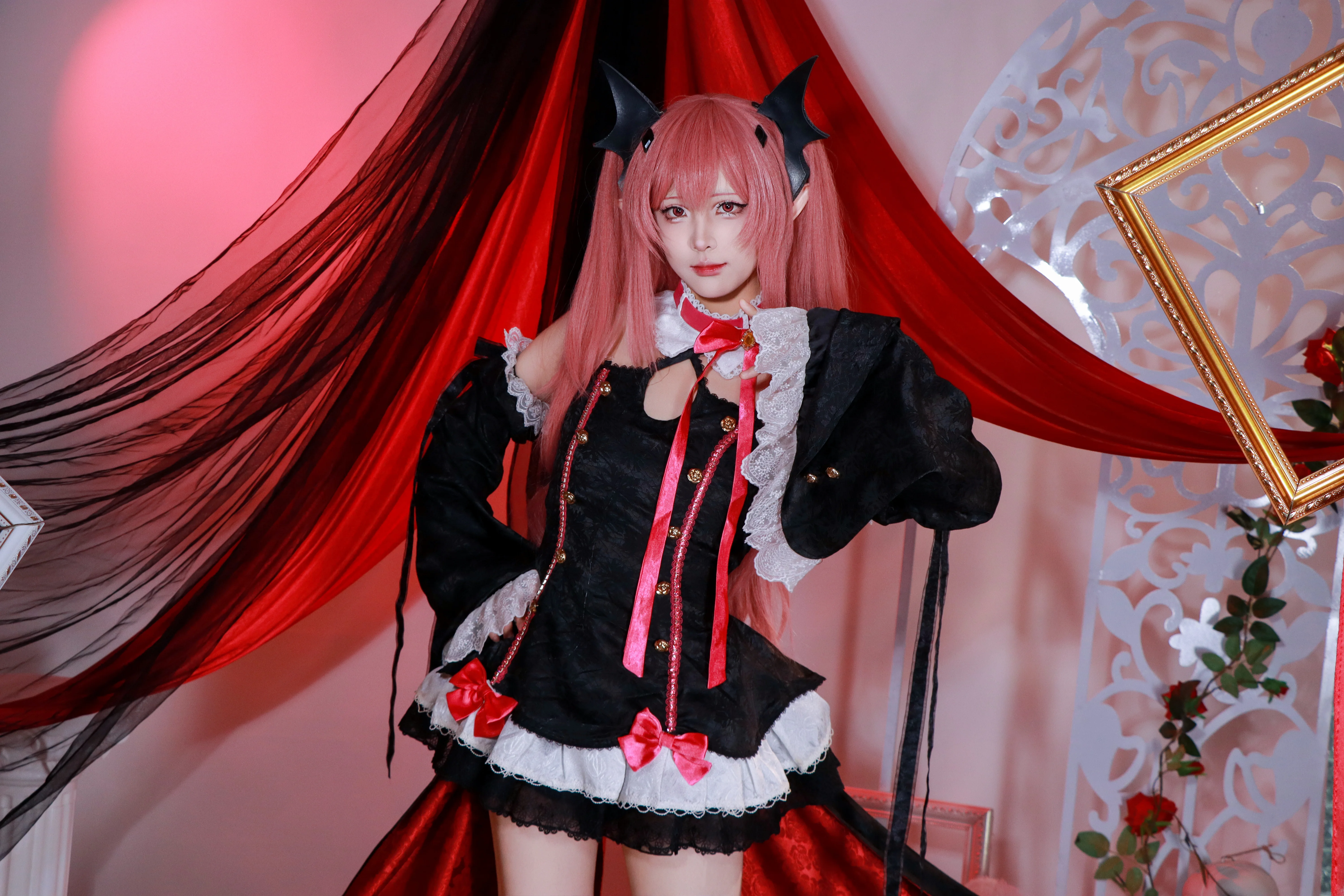 【克鲁鲁cos】终结的炽天使吸血鬼女王的暗黑哥特造型 - 第 9 张