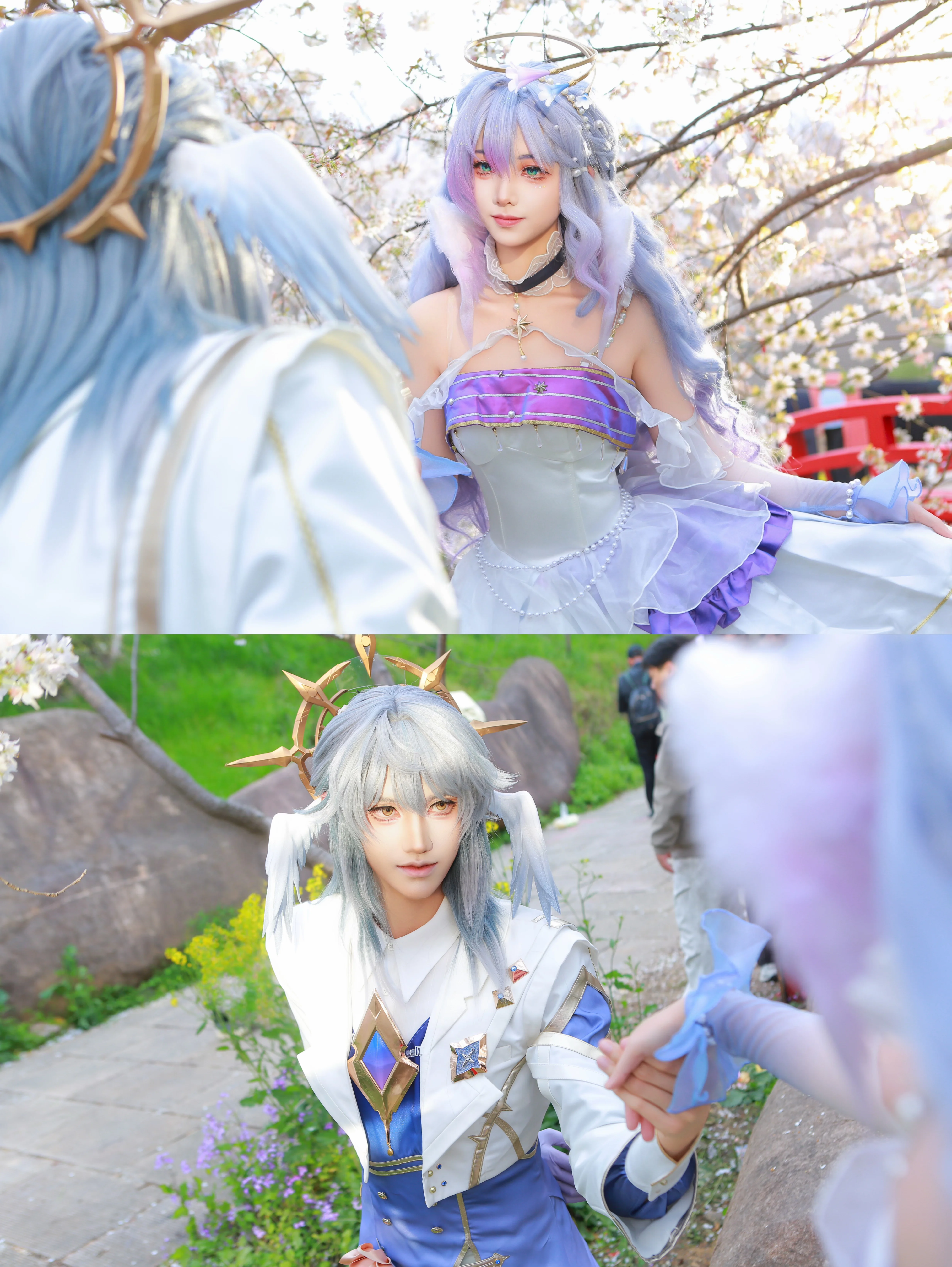 【知更鸟星期日cos】匹诺康尼的春日星轨在樱花树下重演 - 第 1 张