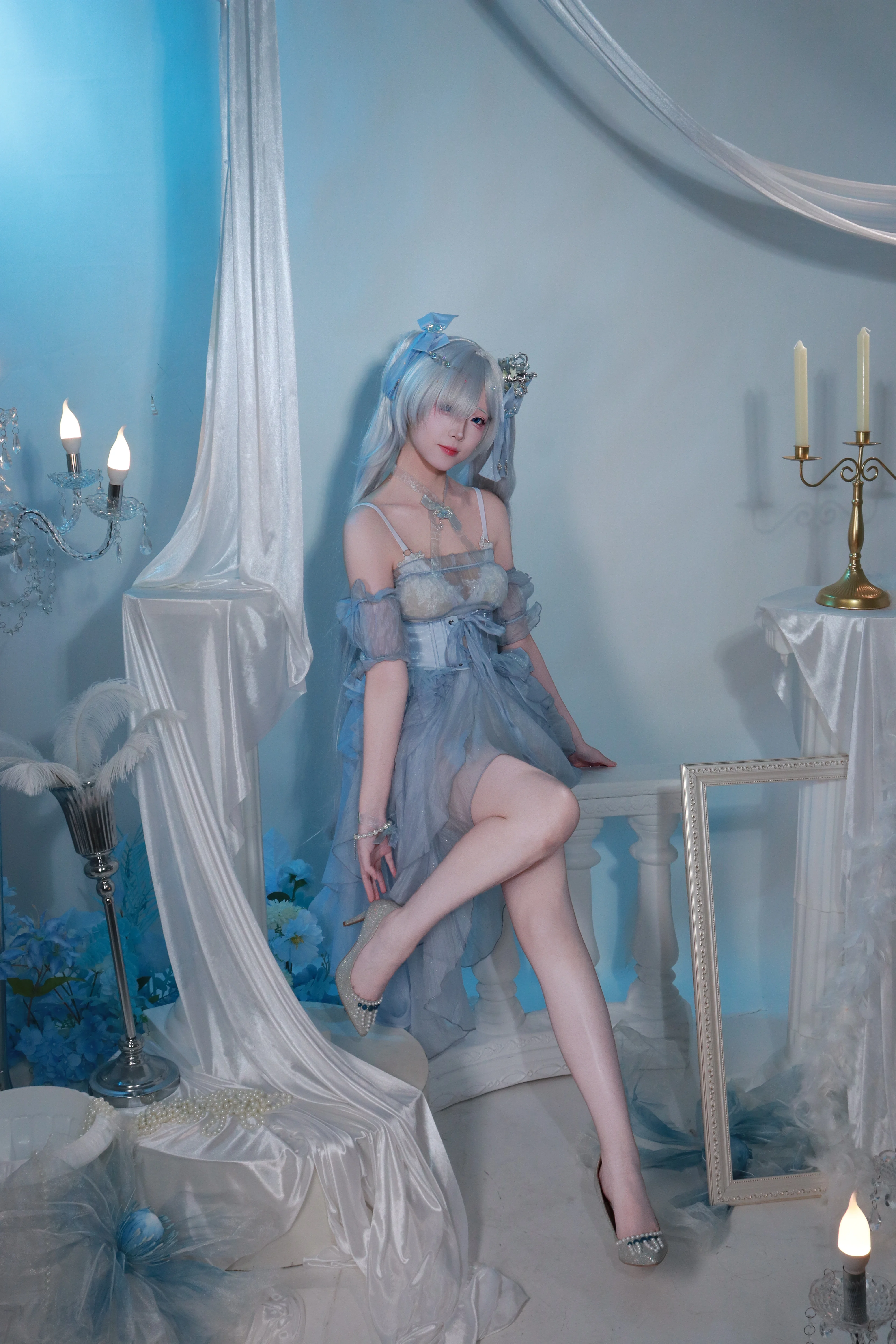 【灰姑娘cos】妮姬胜利女神清冷梦幻的定格