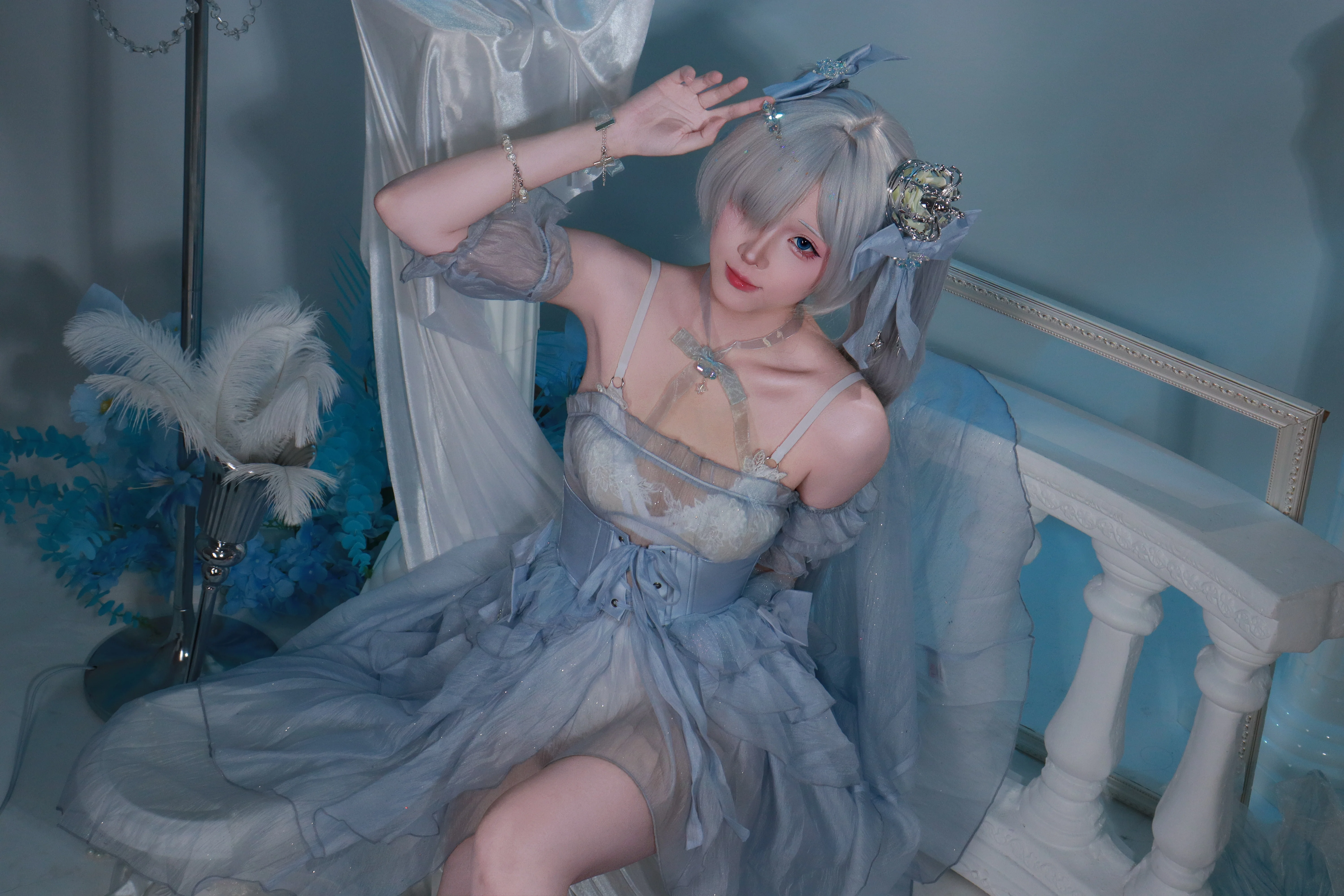 【灰姑娘cos】妮姬胜利女神清冷梦幻的定格 - 第 3 张