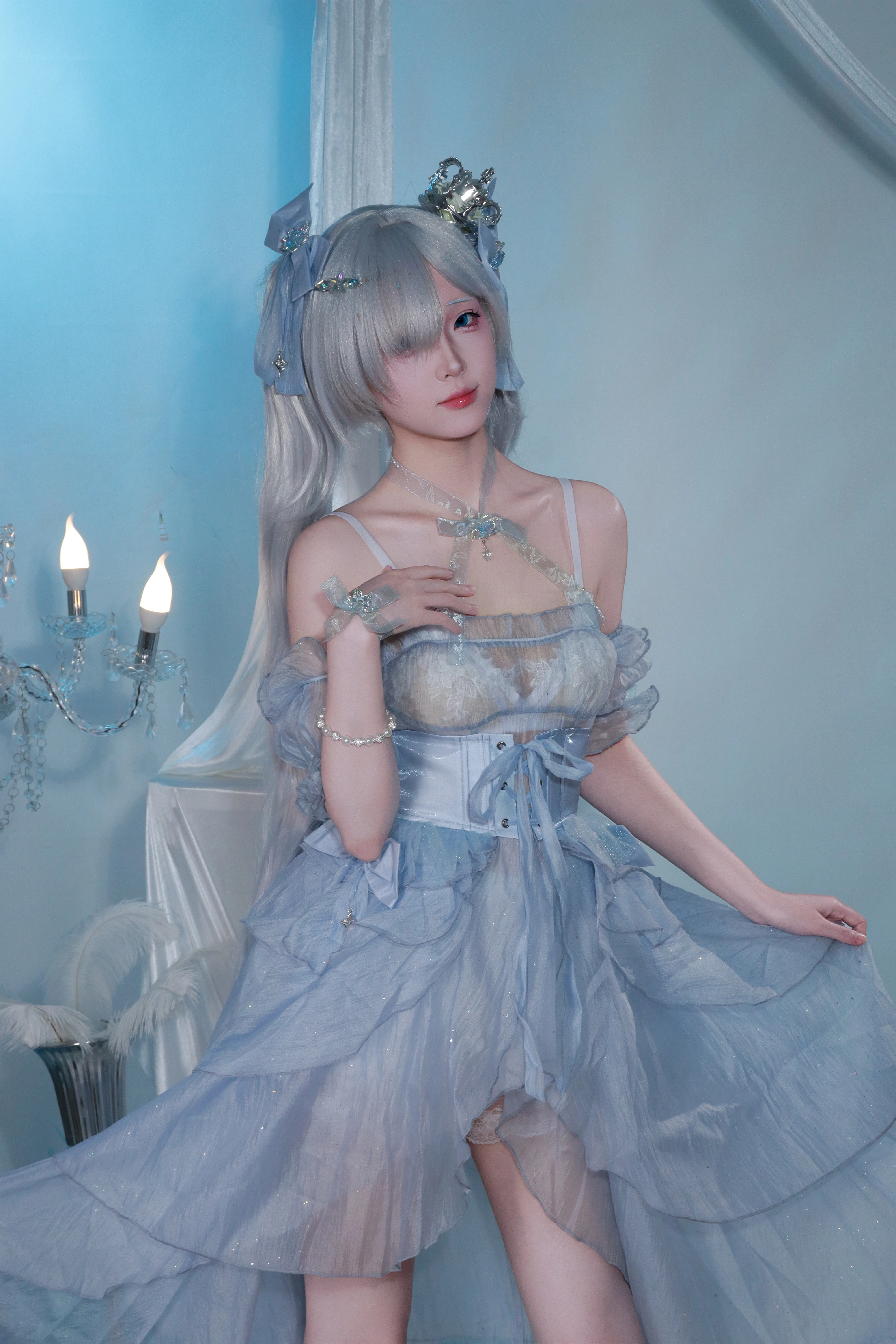 【灰姑娘cos】妮姬胜利女神清冷梦幻的定格 - 第 4 张