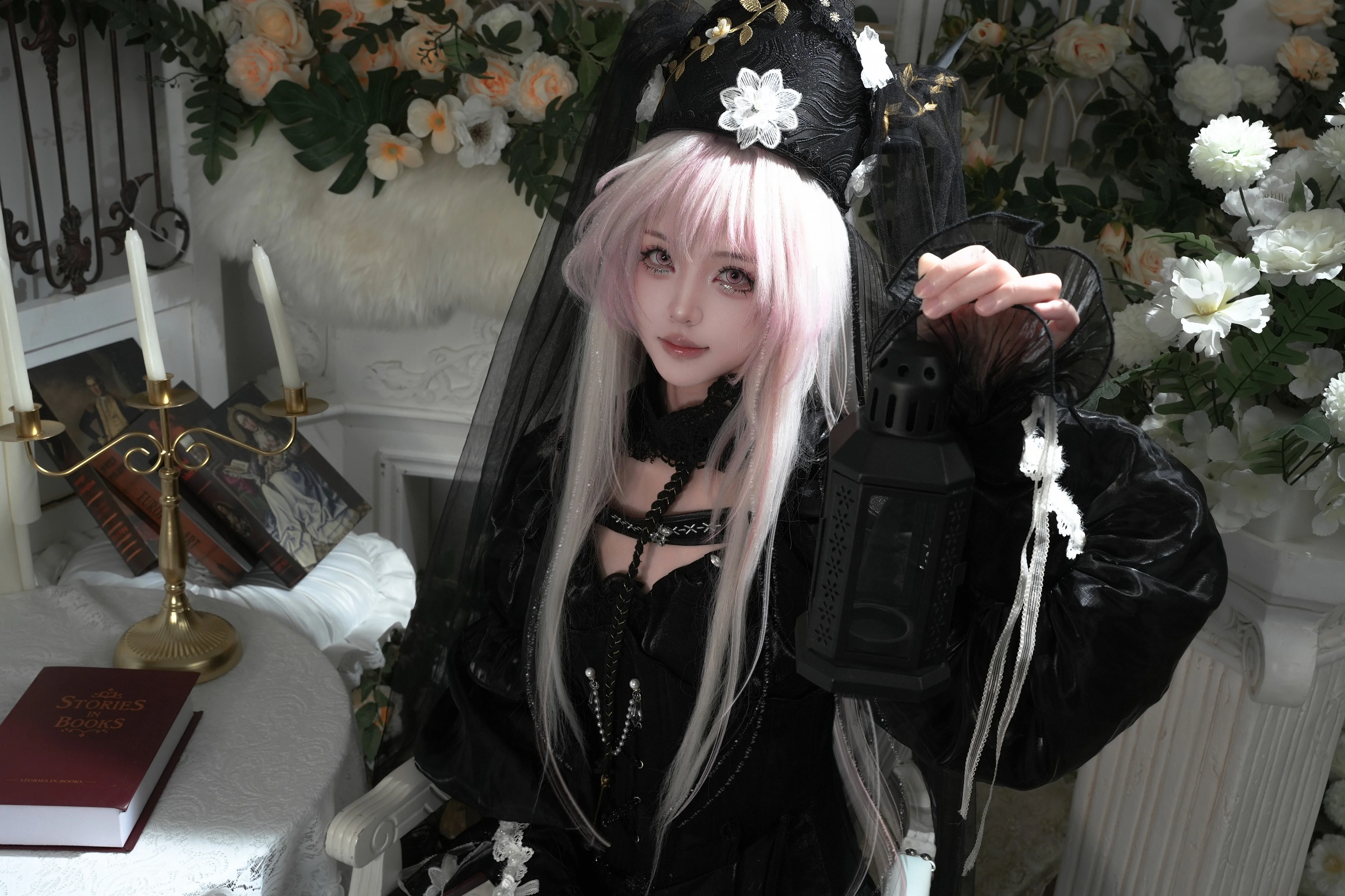 【特蕾西娅cos】明日方舟魔王追悼，氛围感哥特风拍摄分享 - 第 6 张