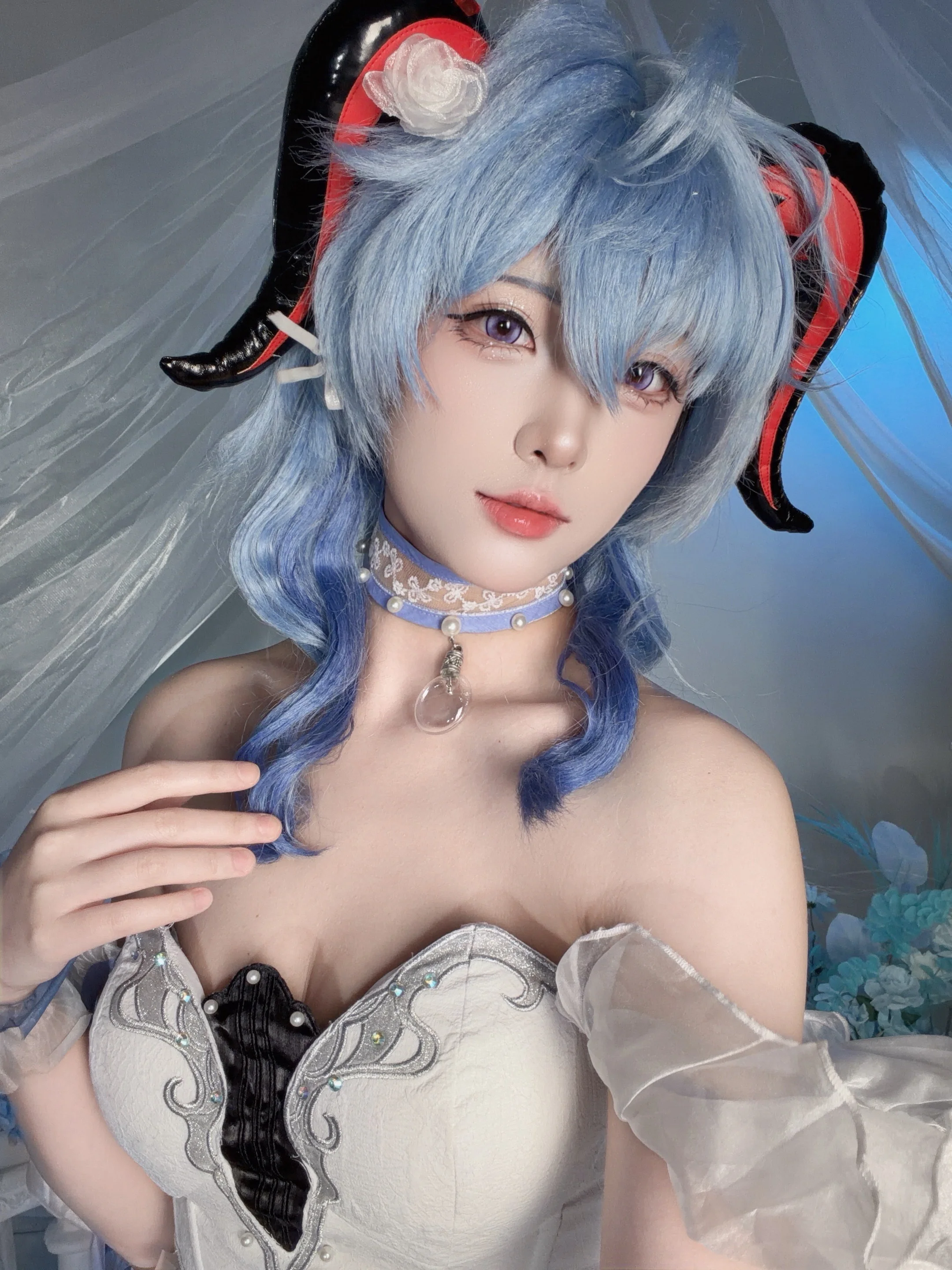 【甘雨cos】原神璃月仙人的琉璃梦幻时刻 - 第 1 张