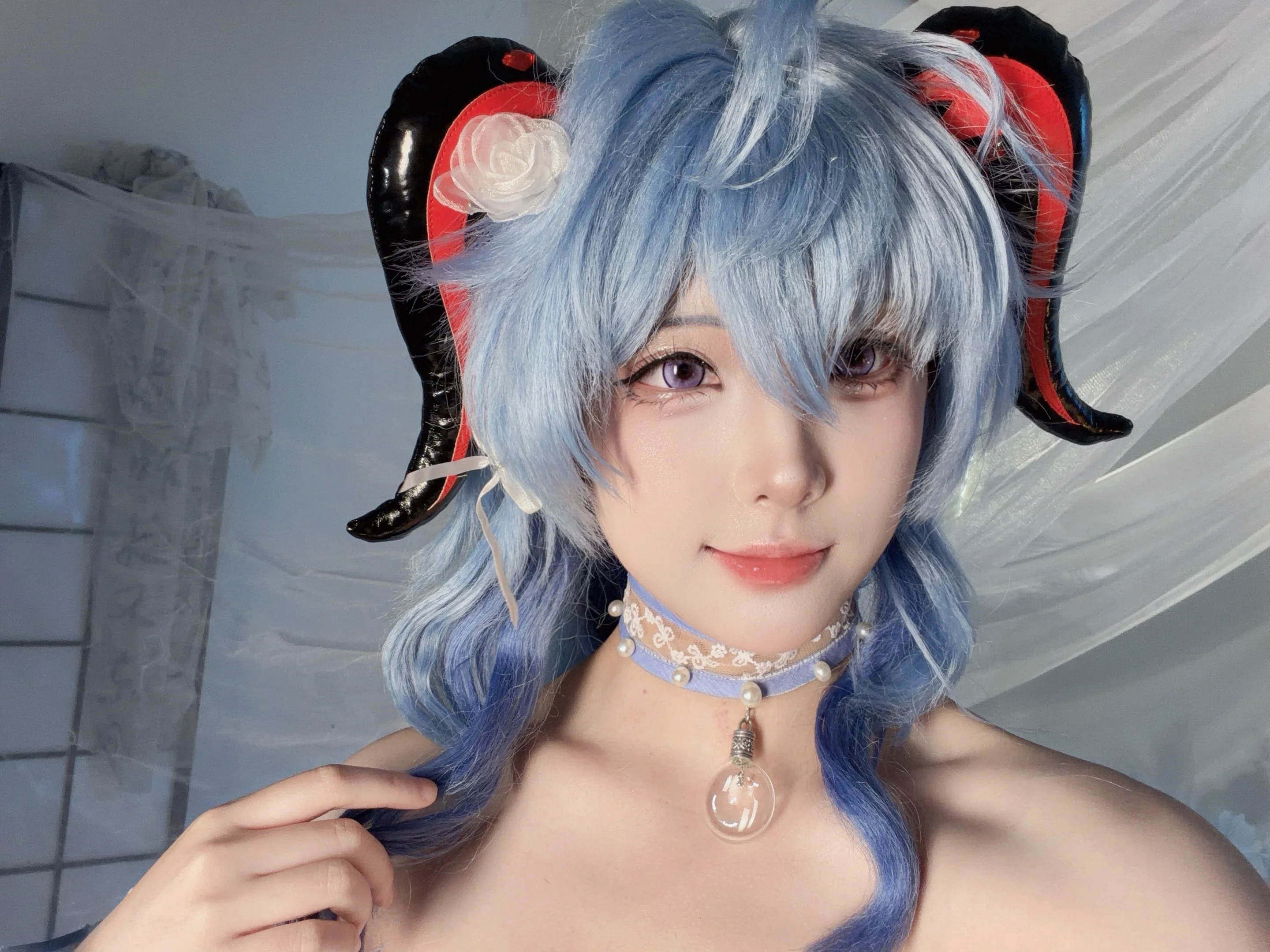 【甘雨cos】原神璃月仙人的琉璃梦幻时刻 - 第 2 张
