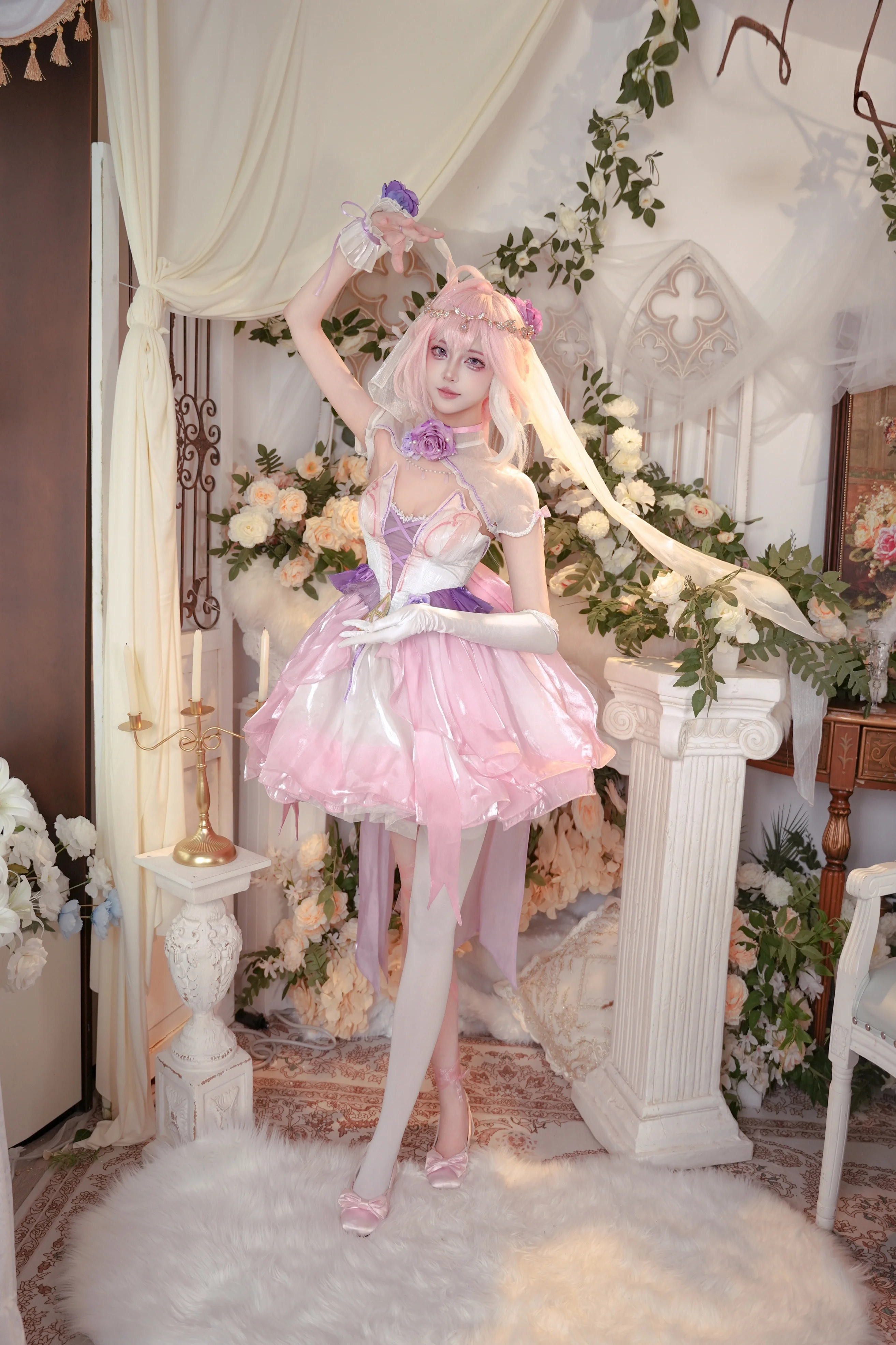 【爱莉希雅cos】崩坏3粉色妖精的梦幻定格 - 第 5 张