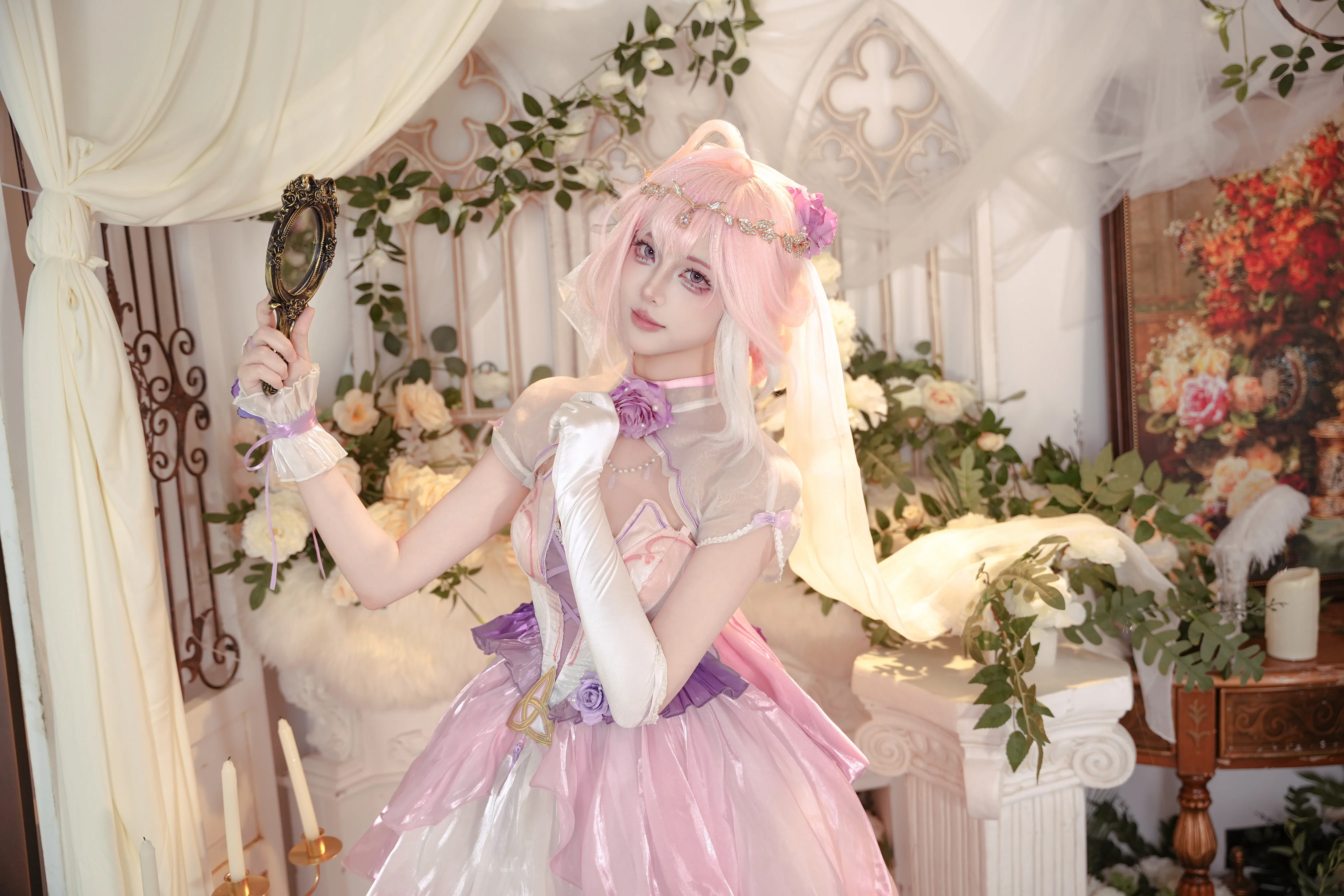【爱莉希雅cos】崩坏3粉色妖精的梦幻定格 - 第 6 张