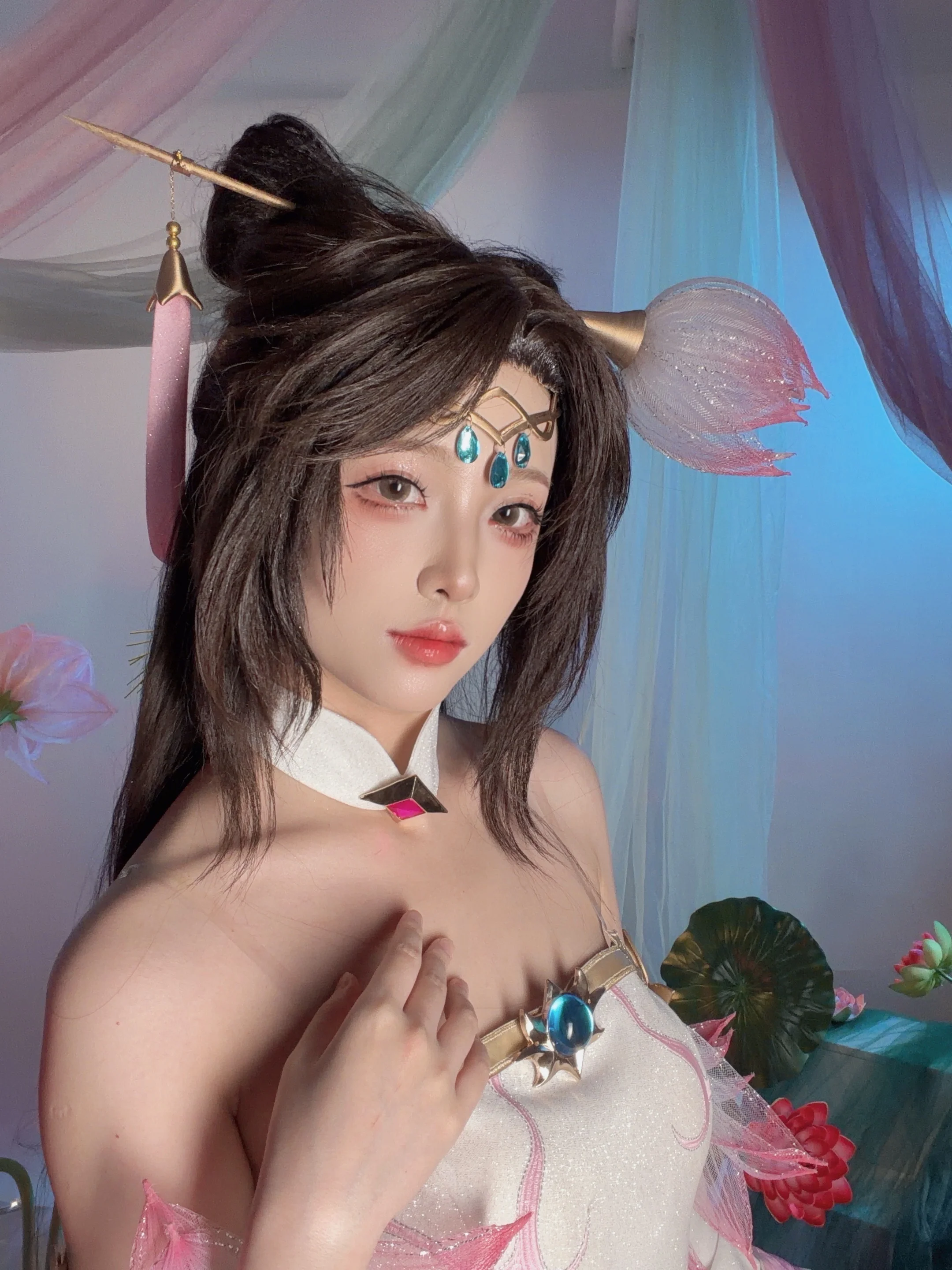 【王者荣耀貂蝉cos】柔光纱幔间的灵动定格 - 第 3 张