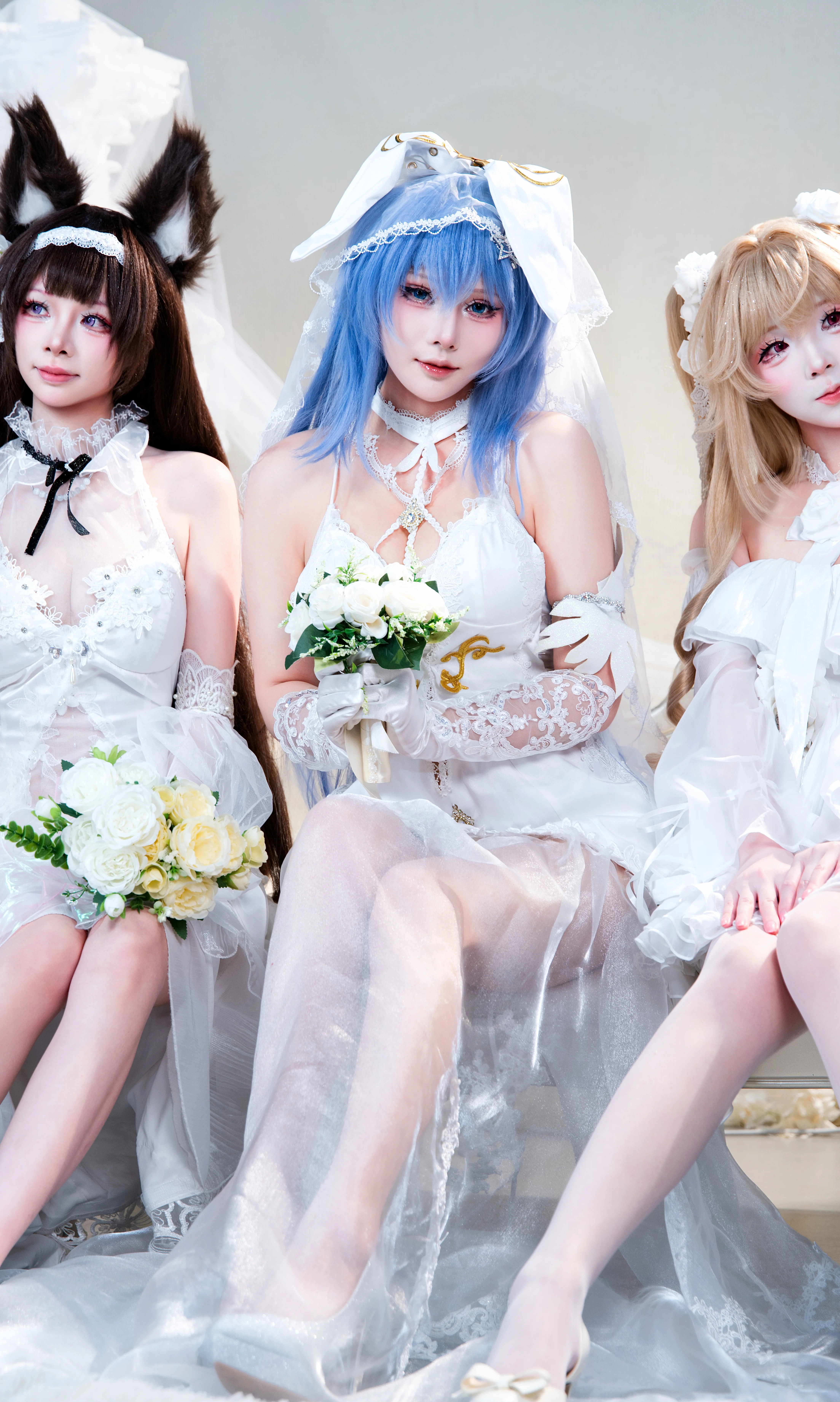 【新泽西cos】碧蓝航线九周年纪念，纯白婚纱花嫁造型出镜