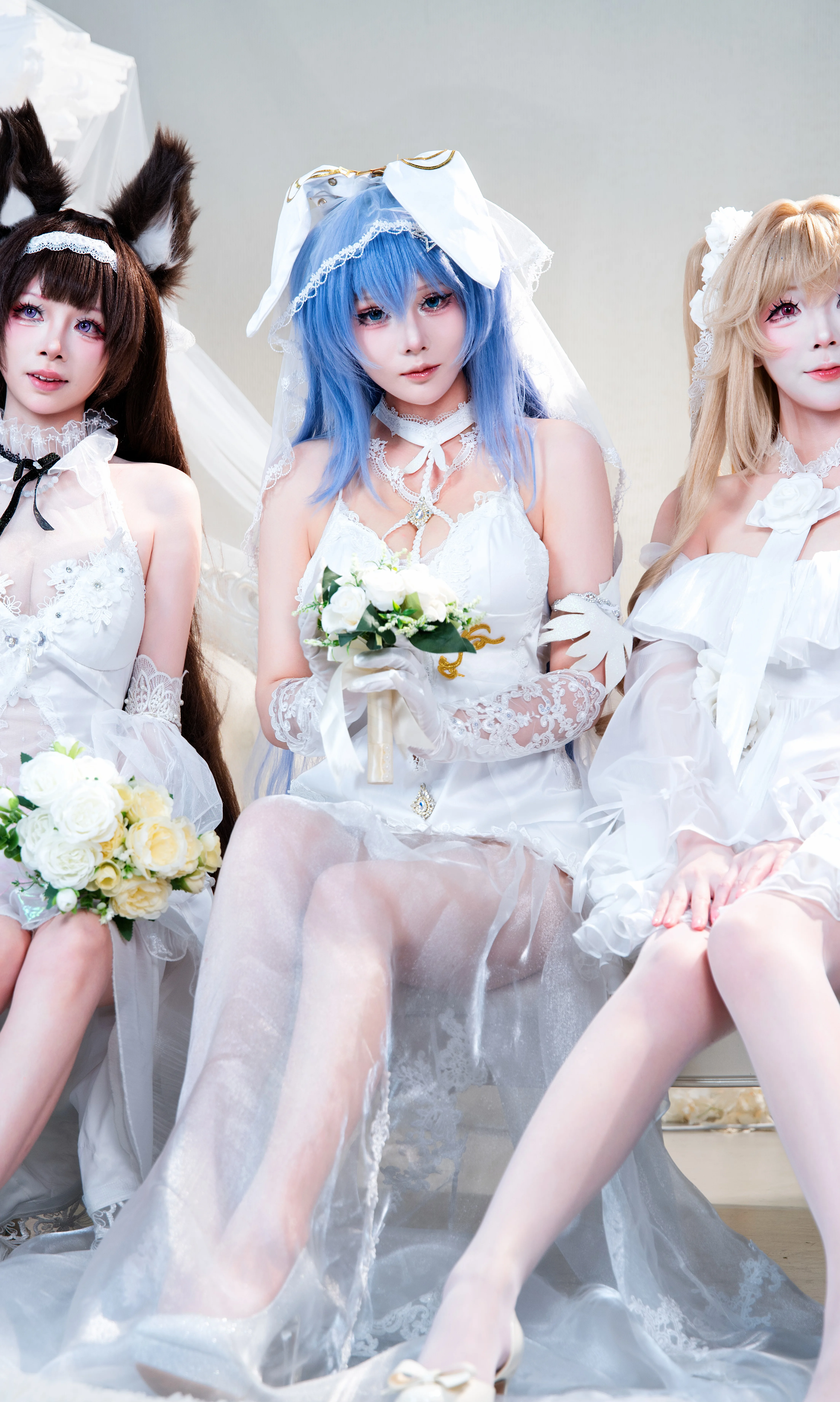 【新泽西cos】碧蓝航线九周年纪念，纯白婚纱花嫁造型出镜 - 第 2 张