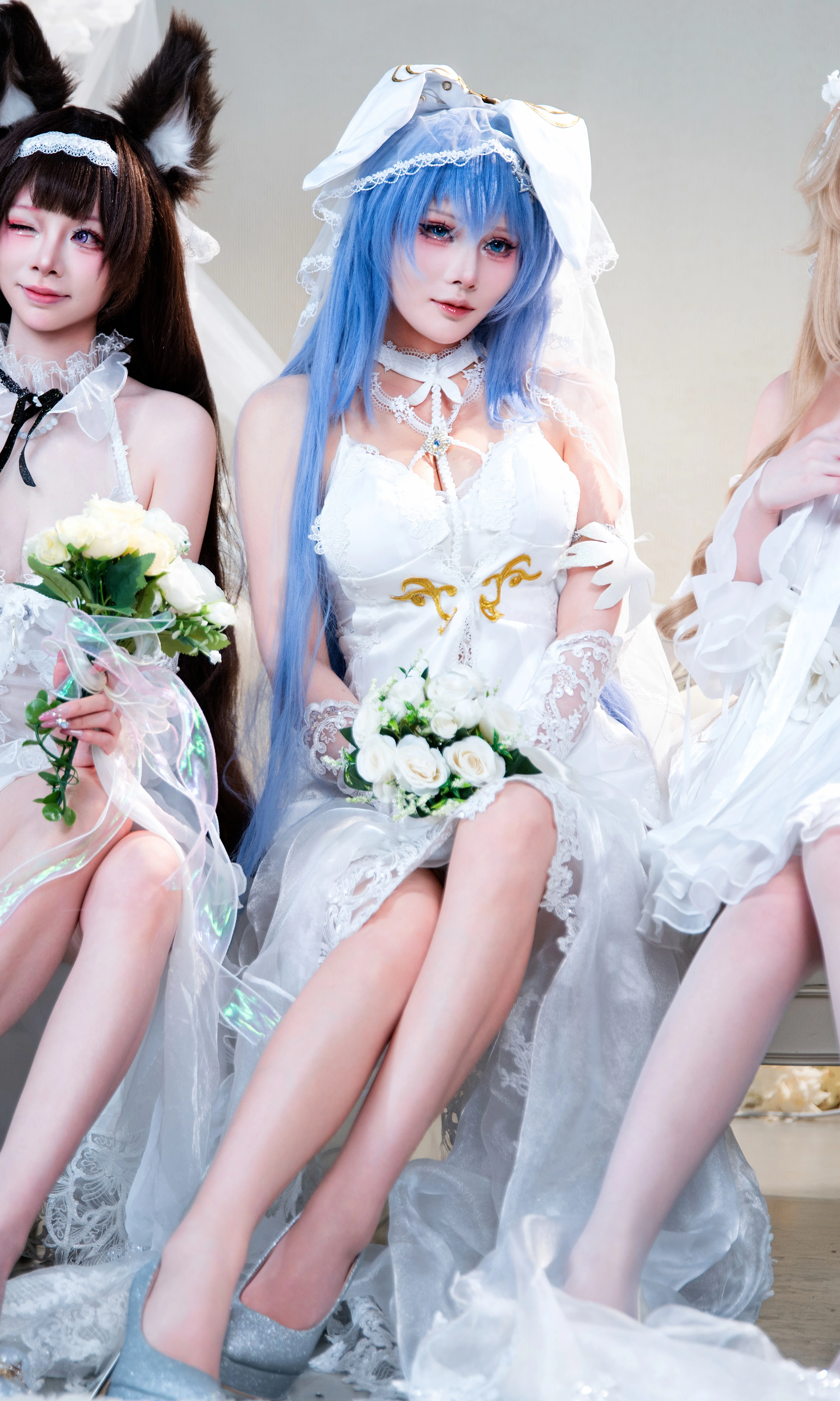 【新泽西cos】碧蓝航线九周年纪念，纯白婚纱花嫁造型出镜 - 第 3 张