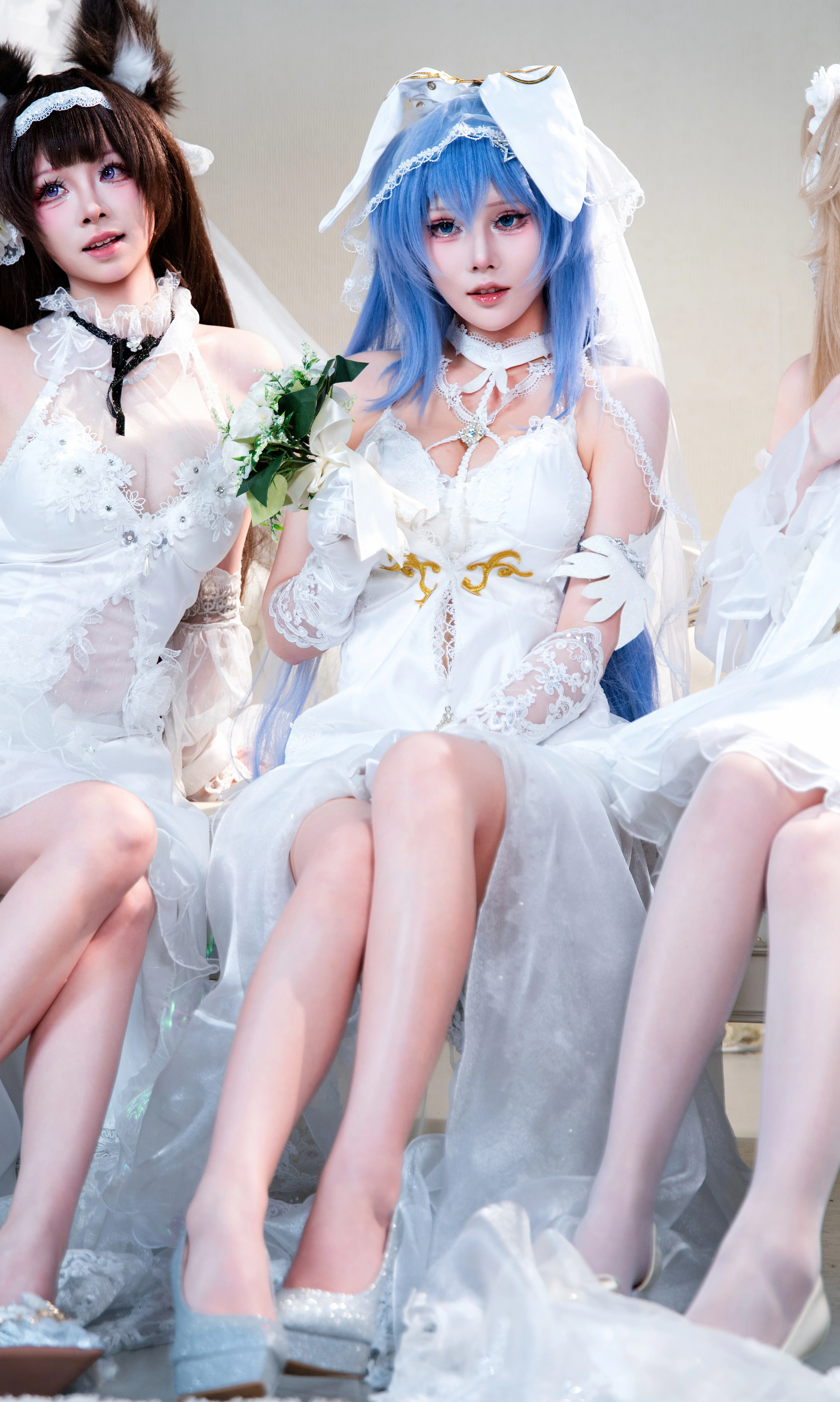 【新泽西cos】碧蓝航线九周年纪念，纯白婚纱花嫁造型出镜 - 第 4 张