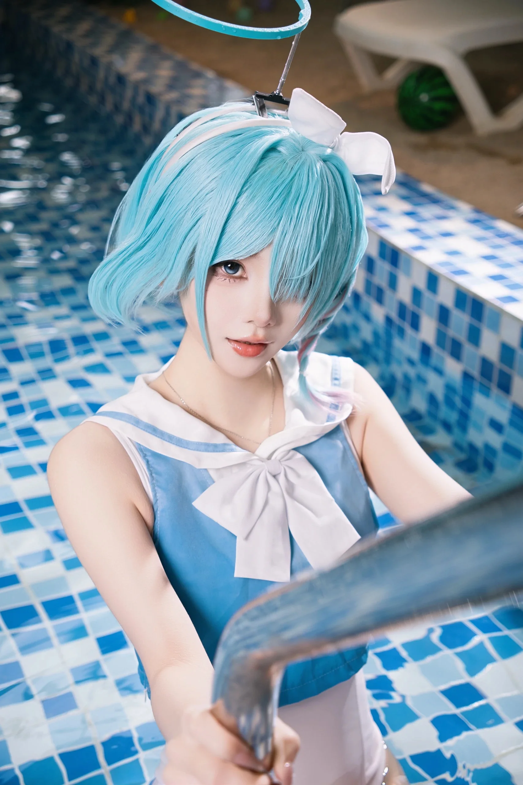阿罗娜水手服泳装夏日清凉特辑 - 第 1 张