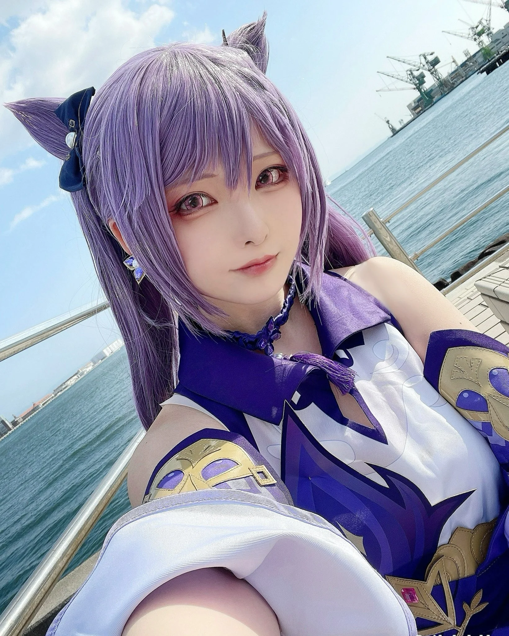【刻晴cos】港口的海风与午间的问候