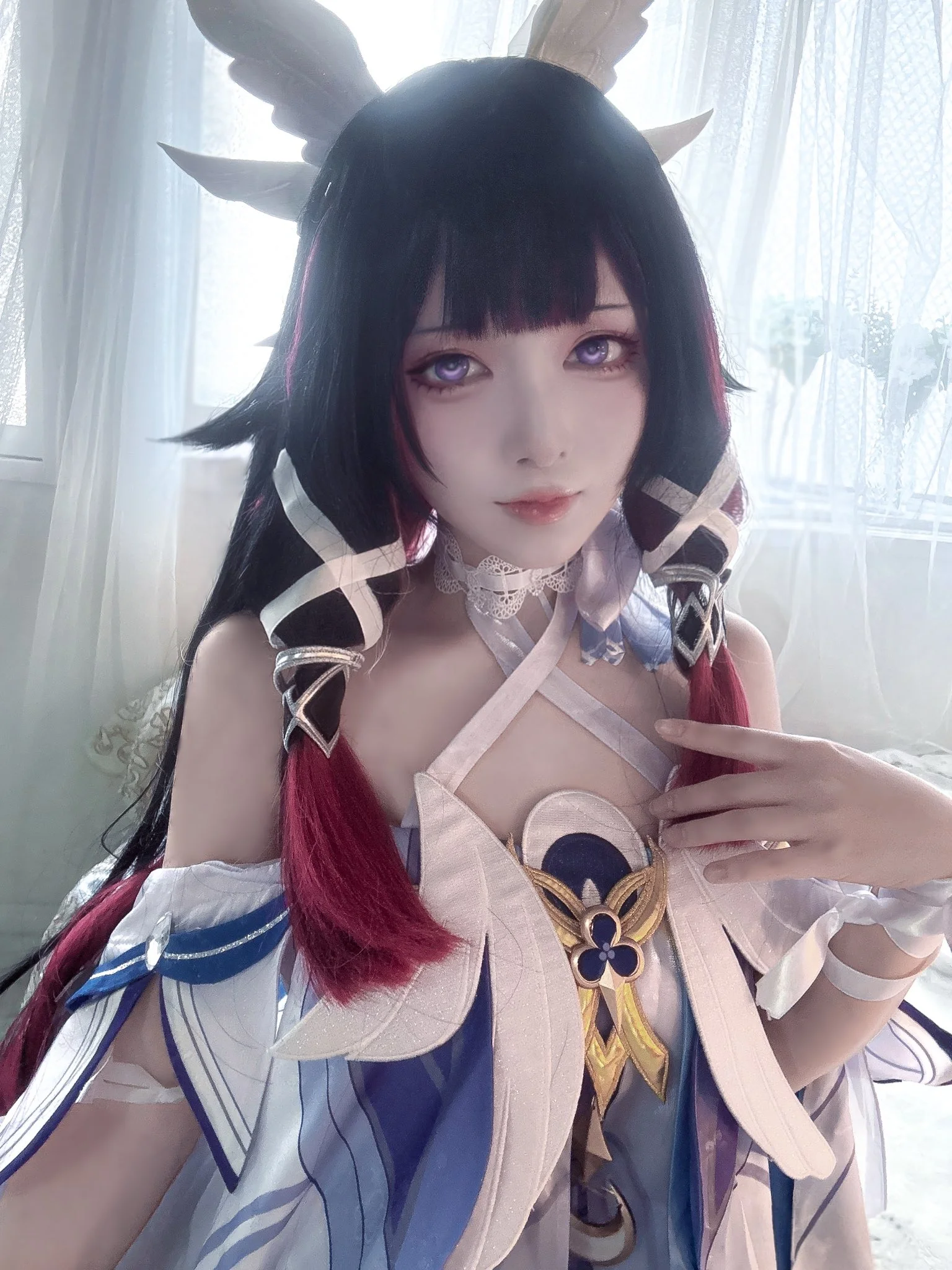 【コロンビーナ コスプレ】『原神』の静けさを纏う少女、テイワットでの偶然の出会い - 1 枚目