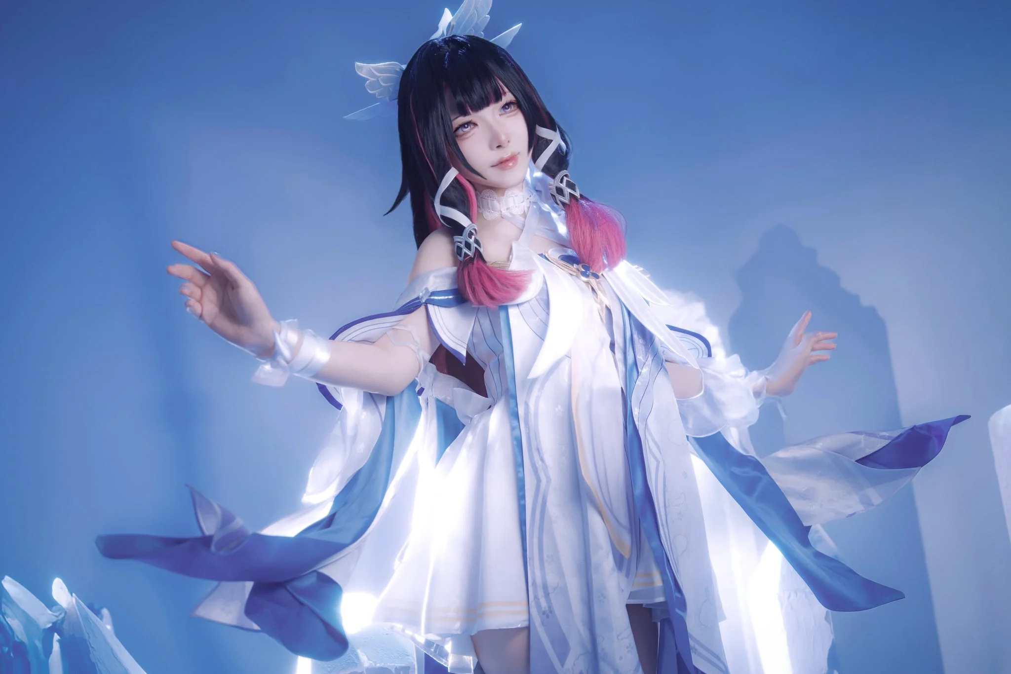 【コロンビーナ コスプレ】『原神』の静けさを纏う少女、テイワットでの偶然の出会い - 3 枚目