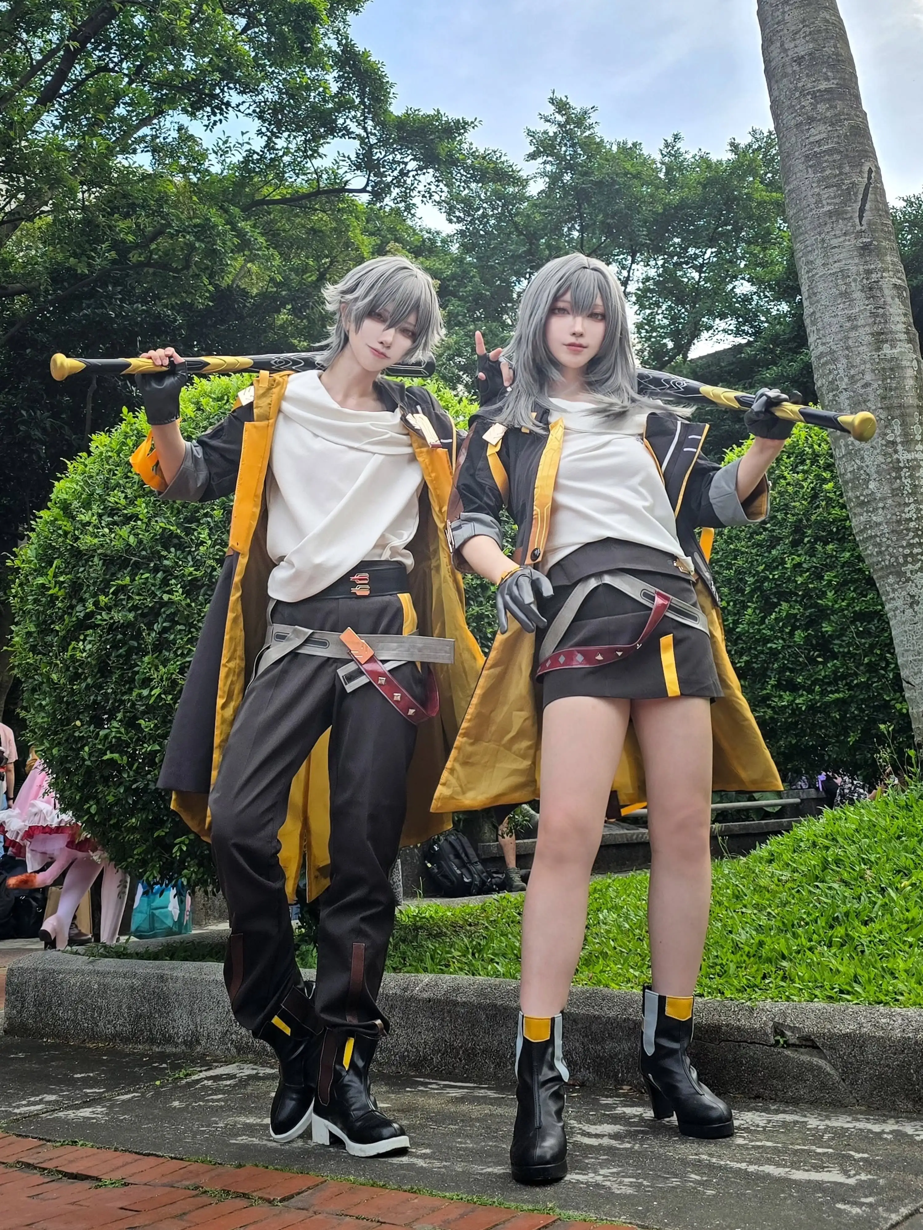【崩坏星穹铁道】灰发黄黑战术风，双人户外硬核出片