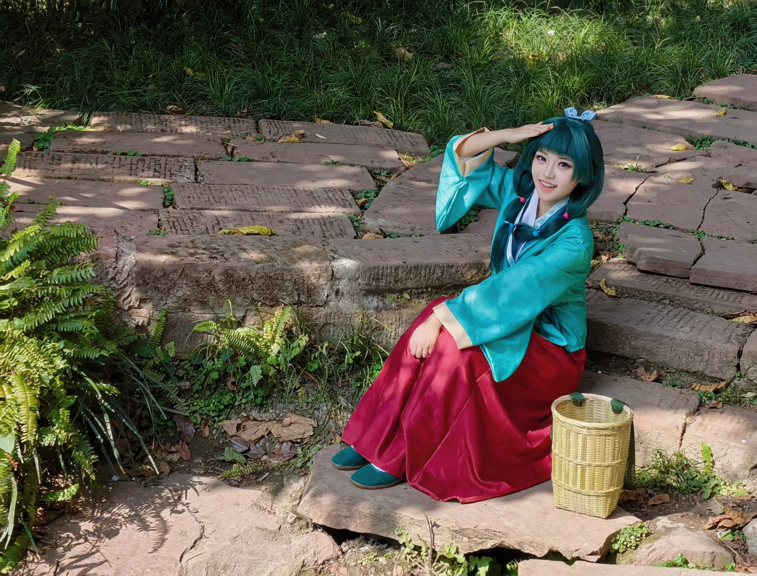 【猫猫コスプレ】三蘇祠の薬草摘み少女、ナチュラル感が最高潮 - 2 枚目