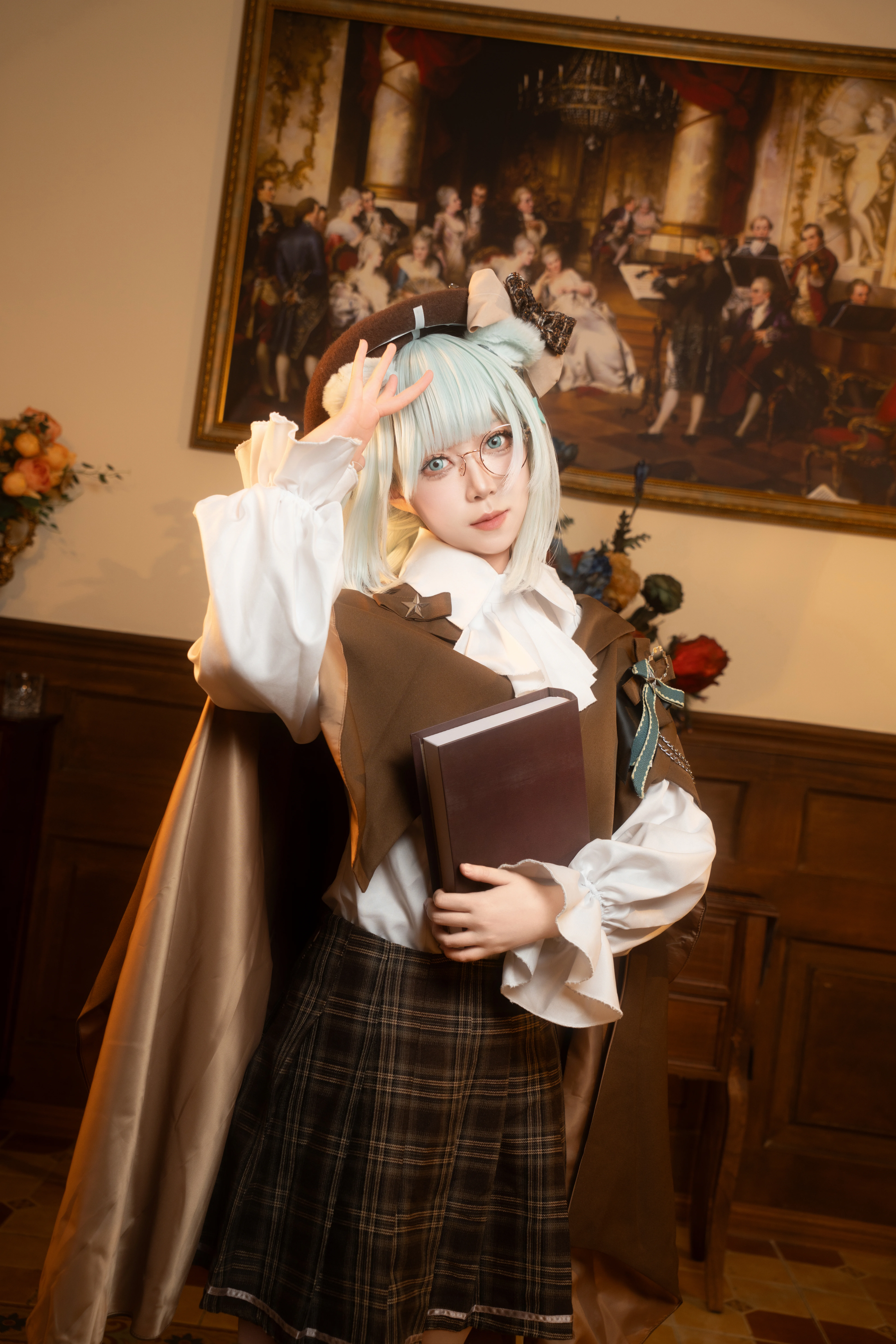 【明日方舟真理cos】JR联动款，萌系小熊侦探复古书房探秘 - 第 6 张
