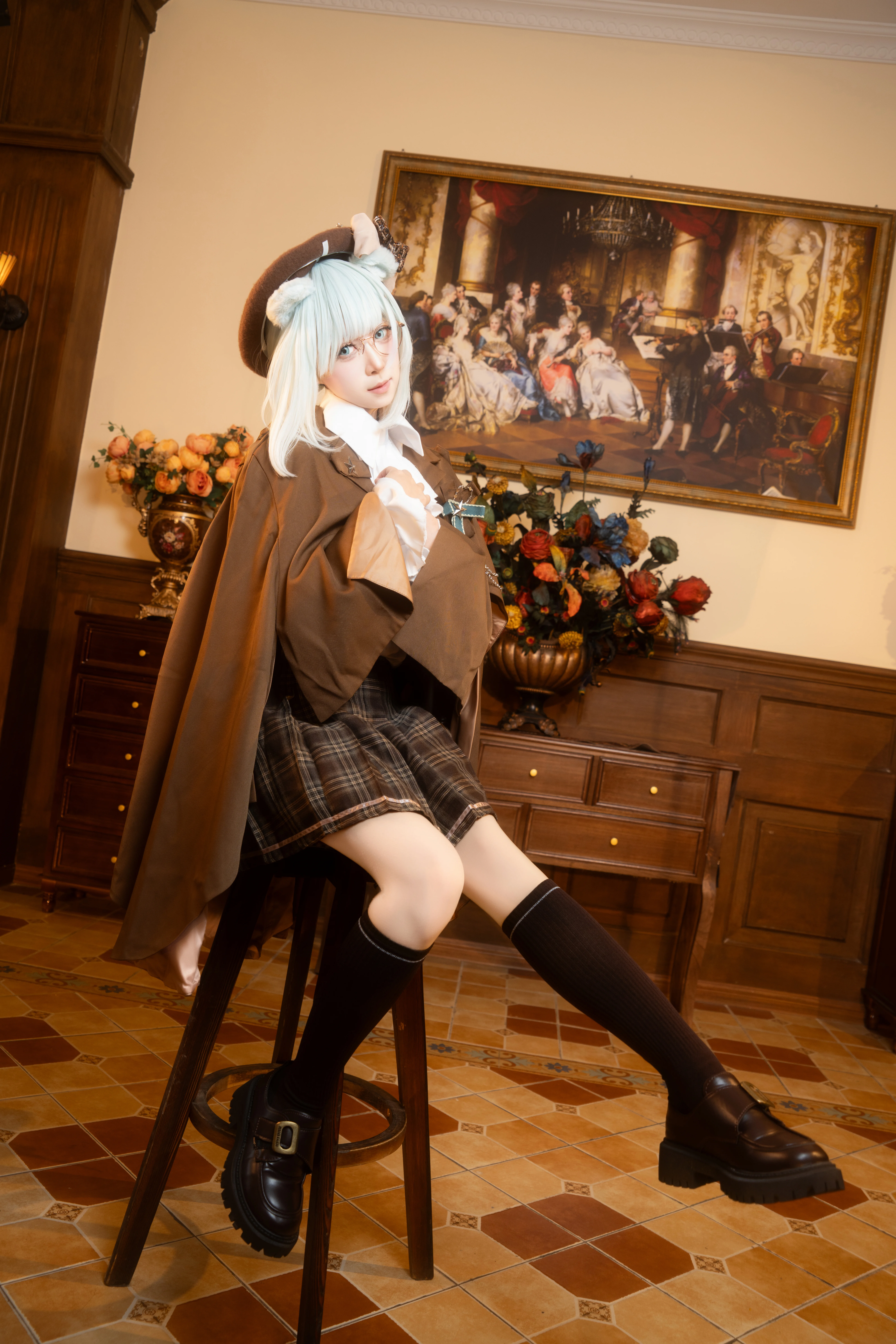 【明日方舟真理cos】JR联动款，萌系小熊侦探复古书房探秘 - 第 7 张