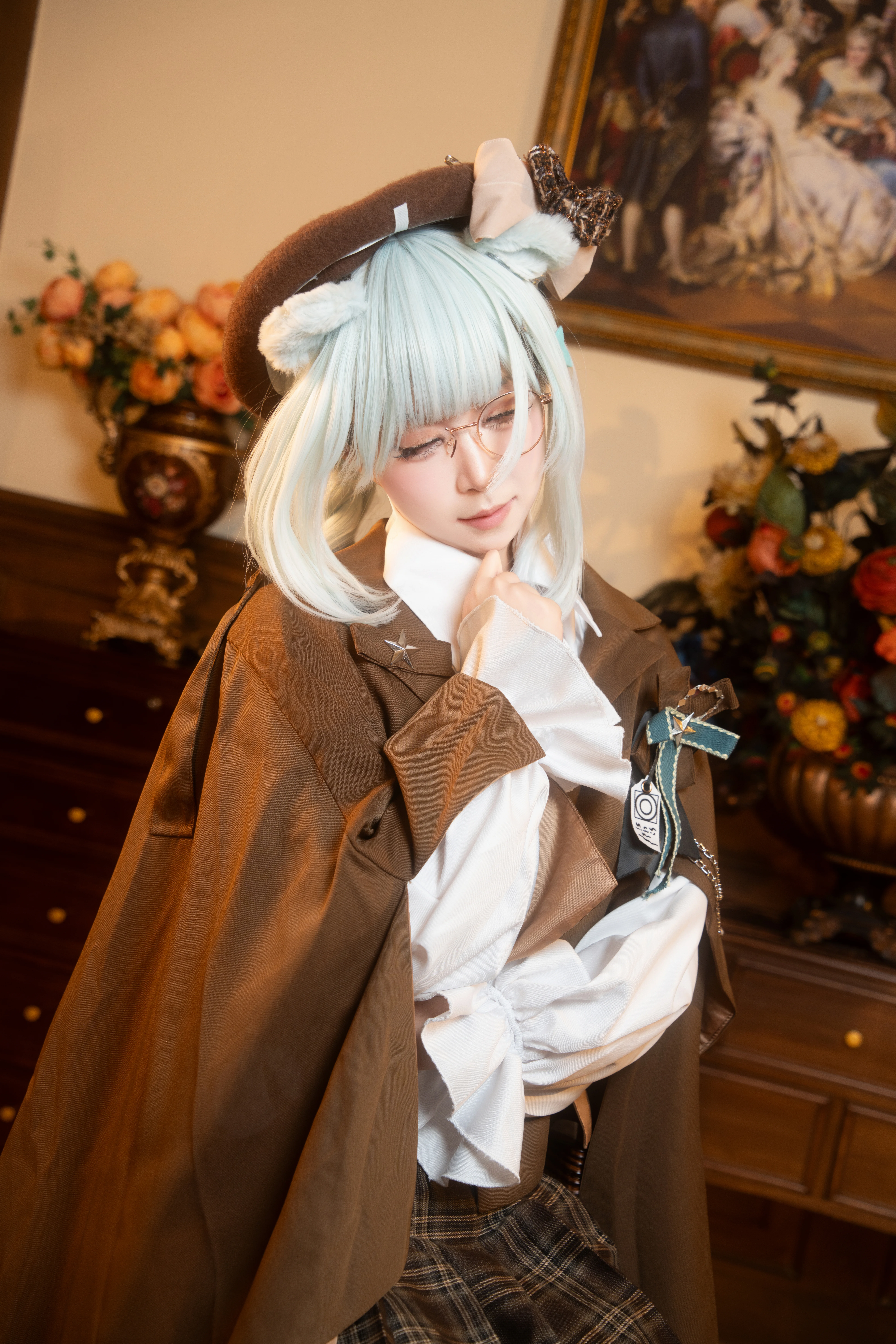【明日方舟真理cos】JR联动款，萌系小熊侦探复古书房探秘 - 第 9 张