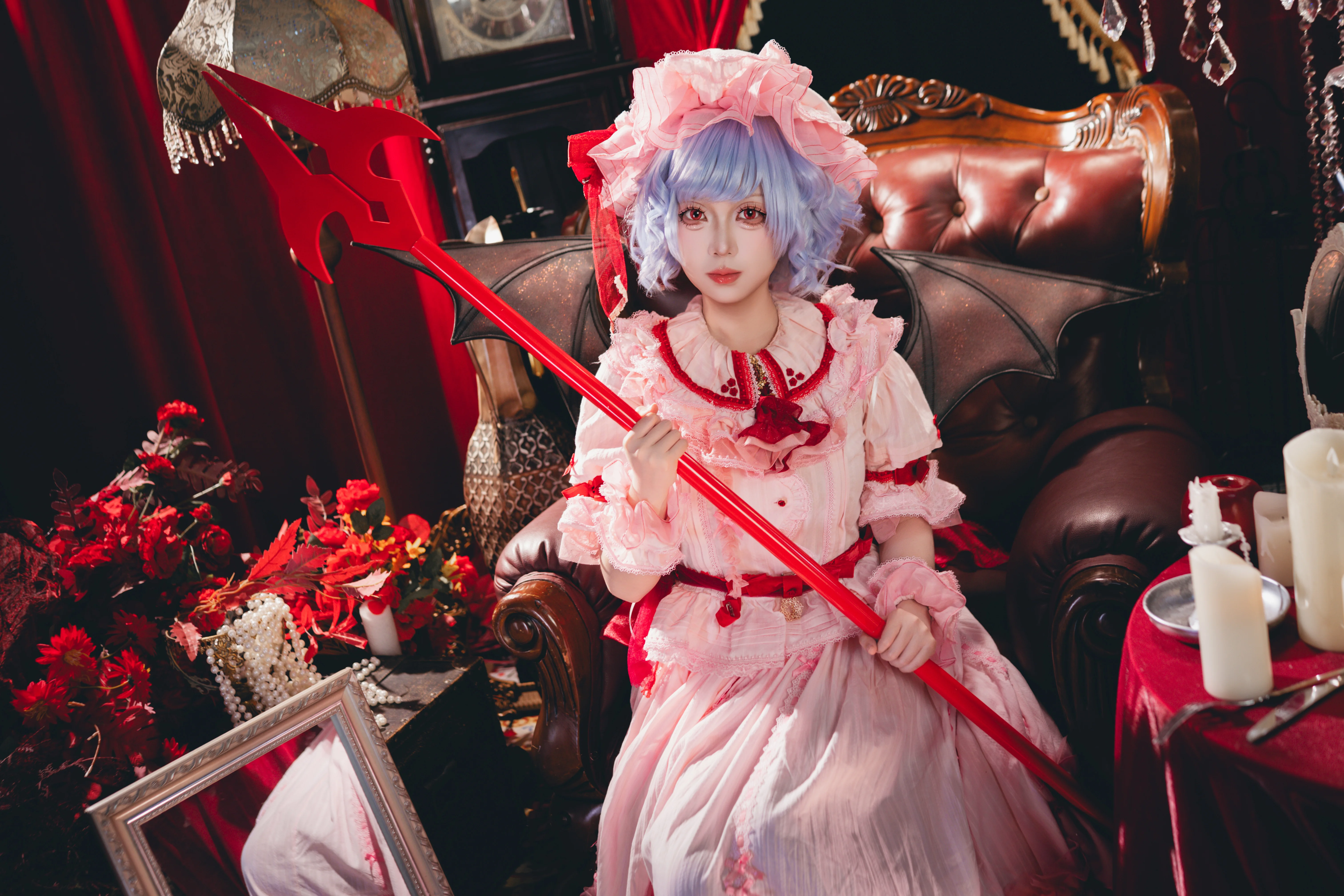 【蕾米莉亚cos】红魔馆的暗夜，大小姐的红枪摄影记录