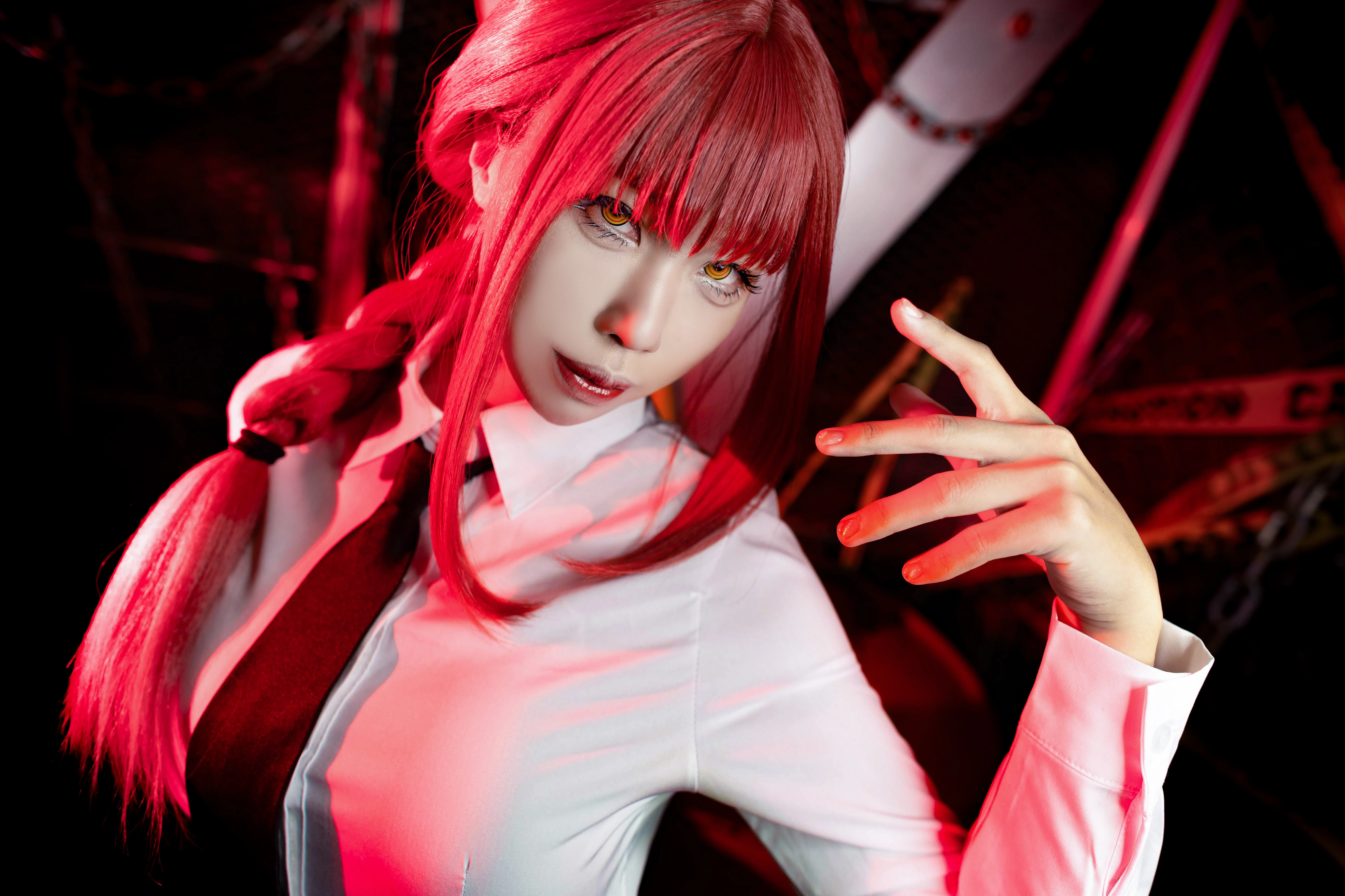 【玛奇玛cos】链锯人中掌控一切的支配者，红与暗的碰撞 - 第 5 张