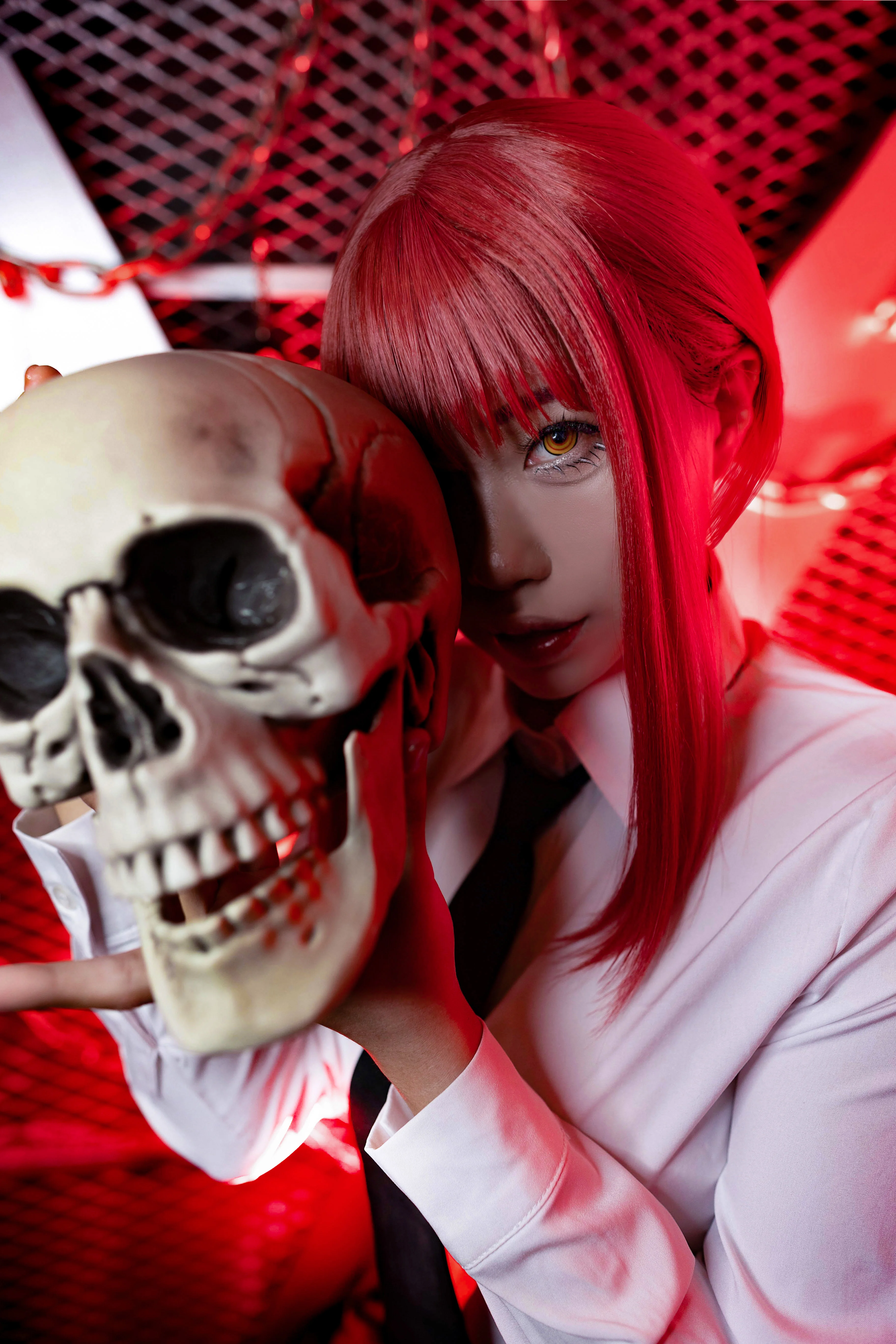 【玛奇玛cos】链锯人中掌控一切的支配者，红与暗的碰撞 - 第 9 张