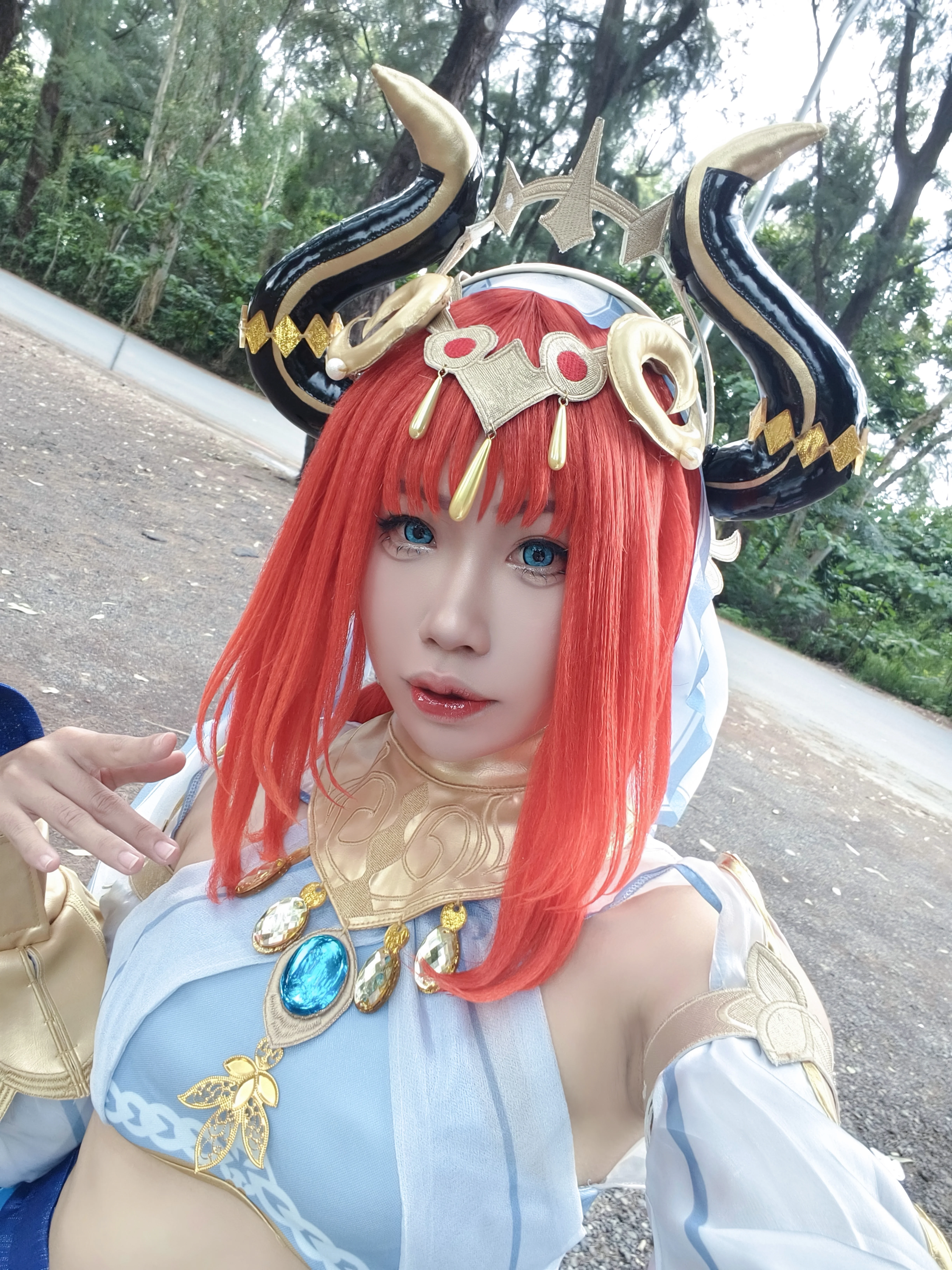 【妮露cos】原神海边拍摄，大风中的异域舞者 - 第 2 张