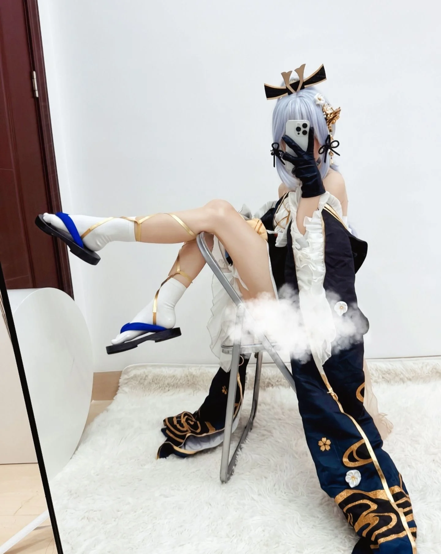 【神里绫华cos】黑道千金的反差感，以刀与扇的日常演绎