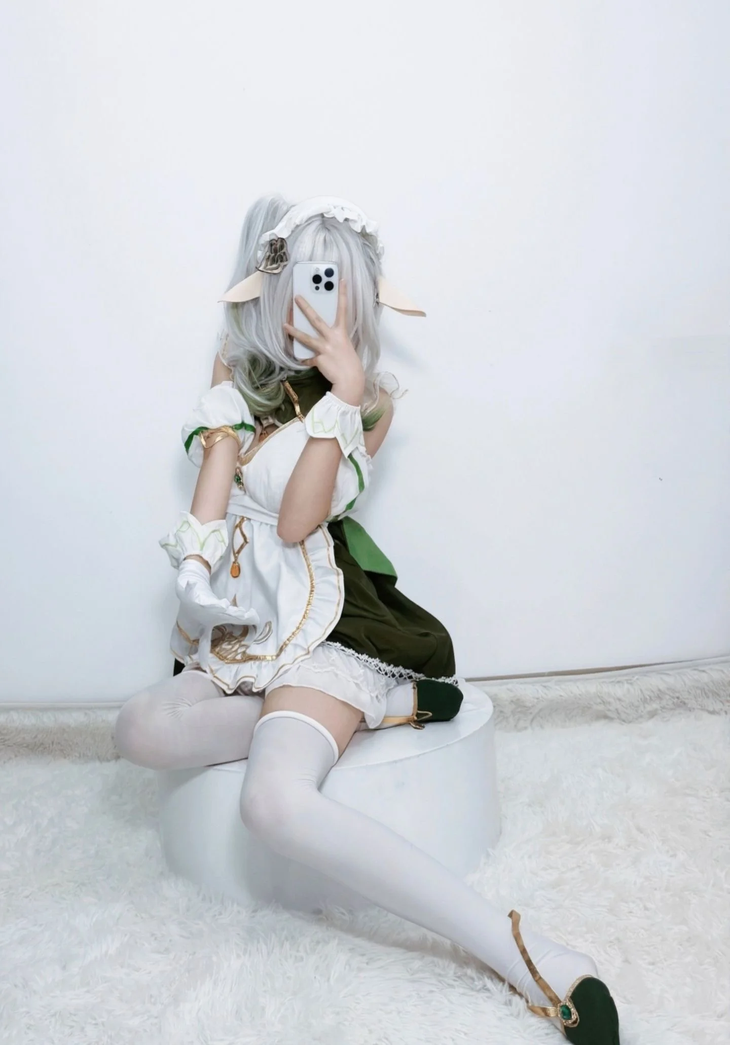 【纳西妲cos】原神草神，白绿精灵风的正片分享