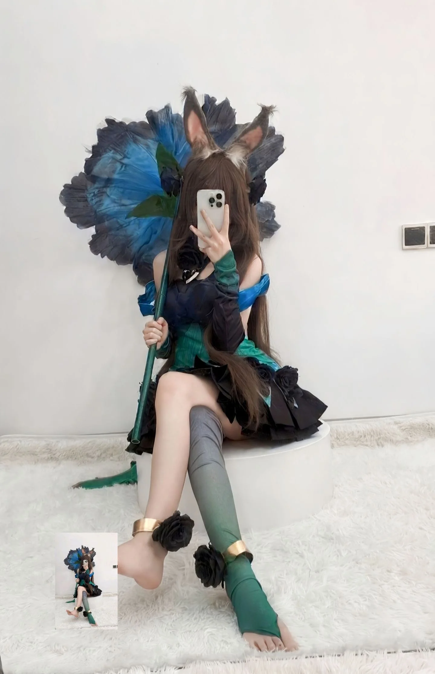 【公孫離cos】王者榮耀，藍黑花間的靈動舞者 - 第 2 張
