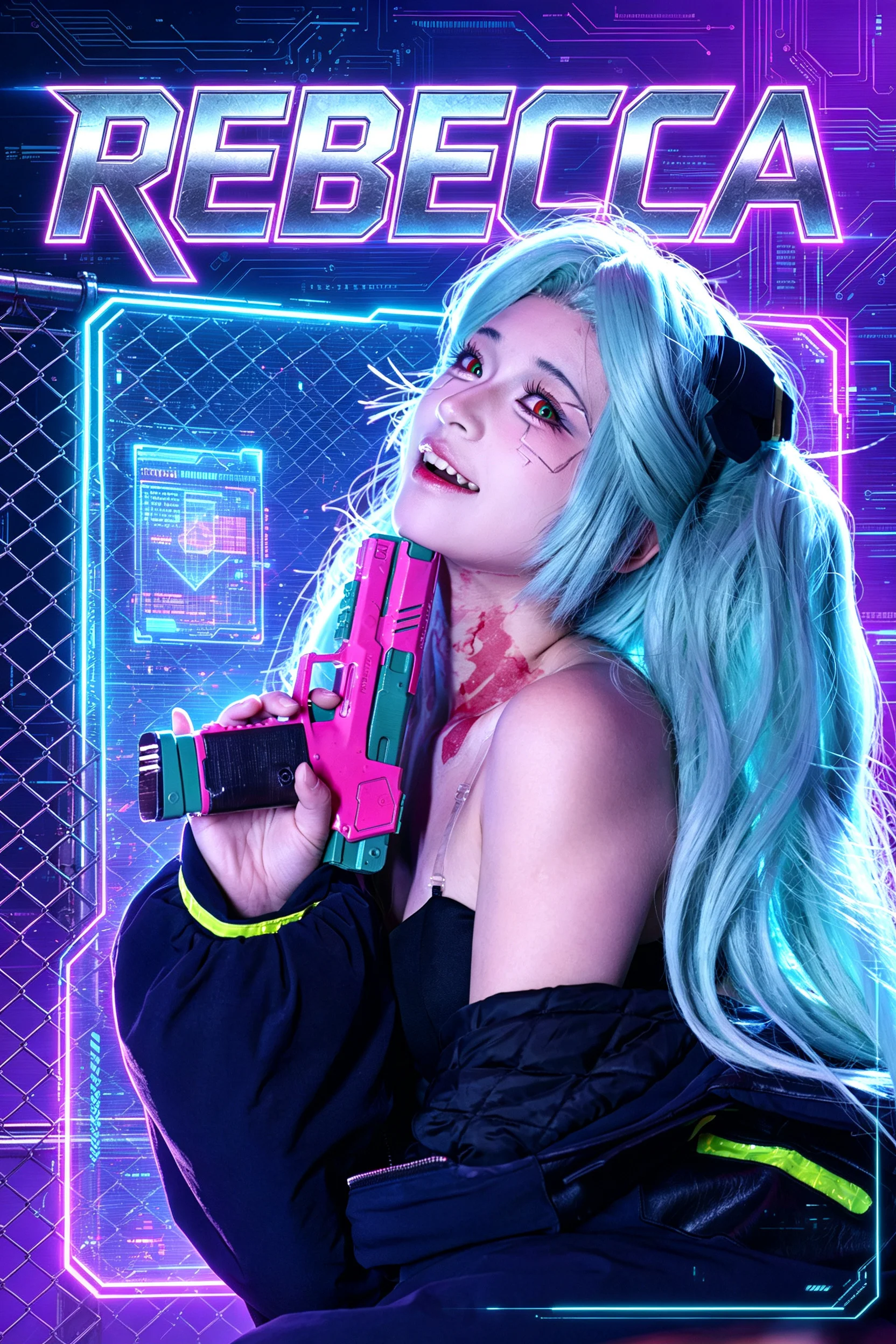 【丽贝卡cos】赛博朋克：边缘行者的重火力狂想曲 - 第 2 张