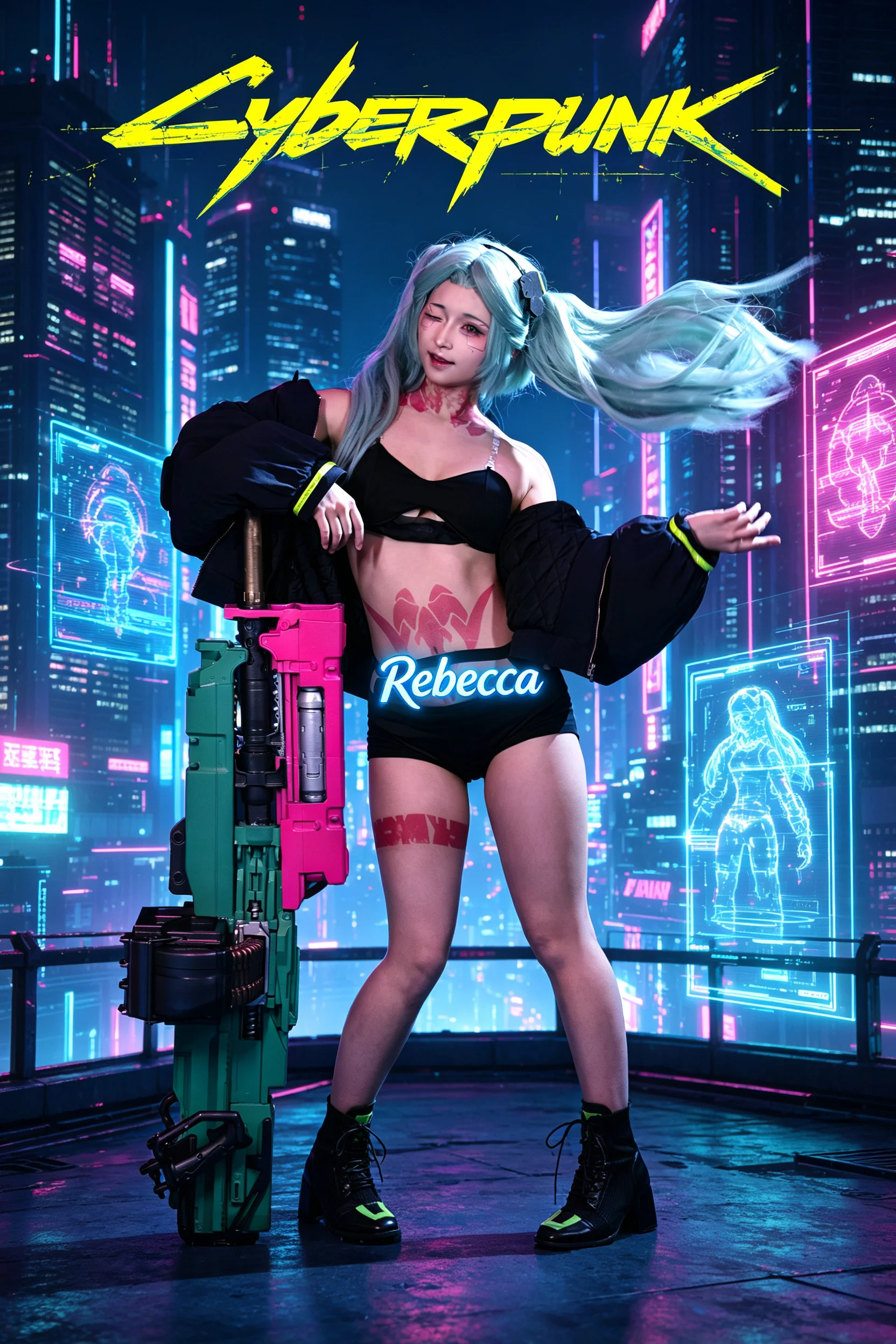 【麗貝卡cos】賽博朋克邊緣行者，夜之城的霓虹之下 - 第 2 張