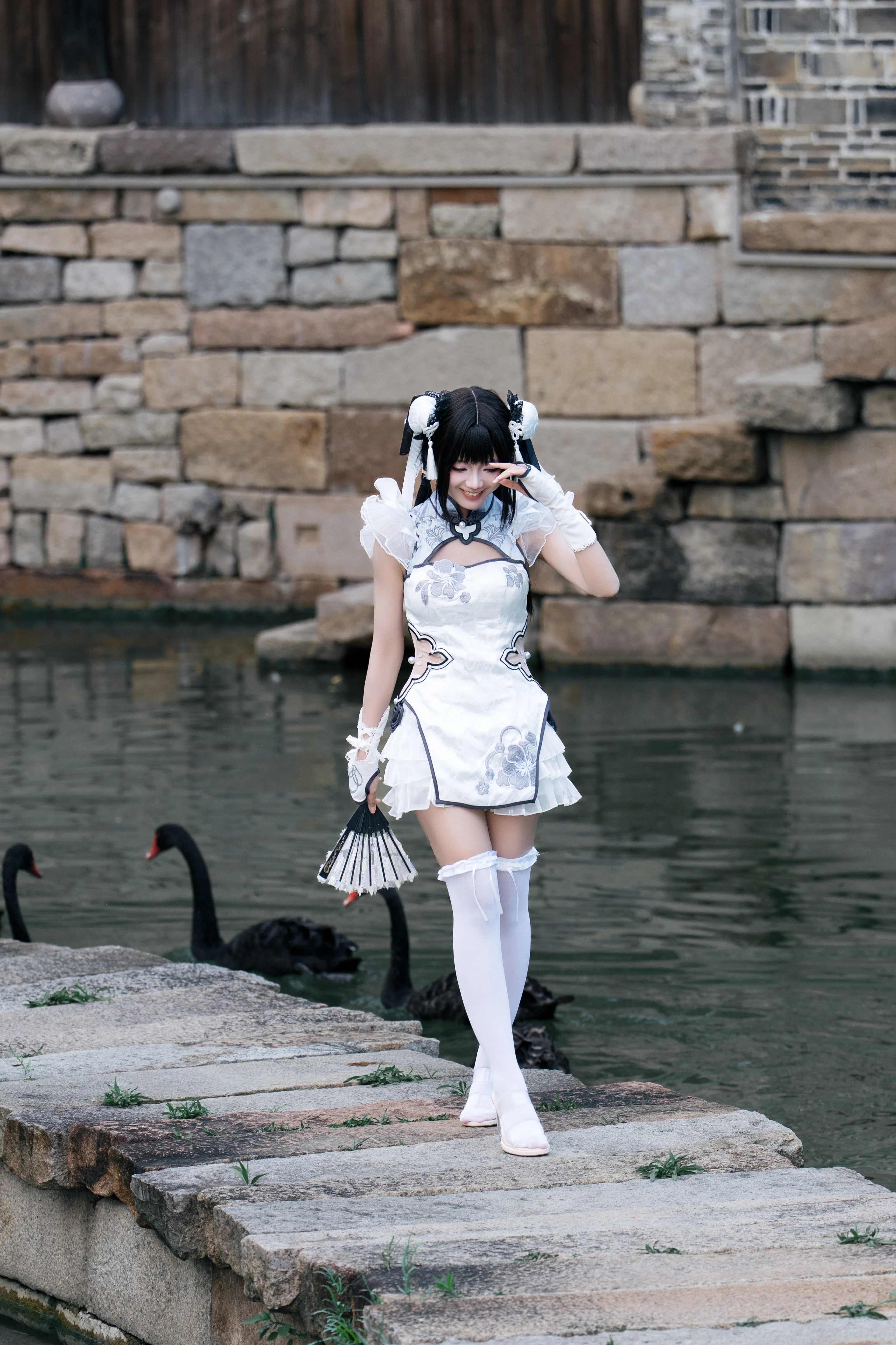 【殷紫萍cos】永劫无间的白月光，玉髓冰心实拍记录 - 第 5 张