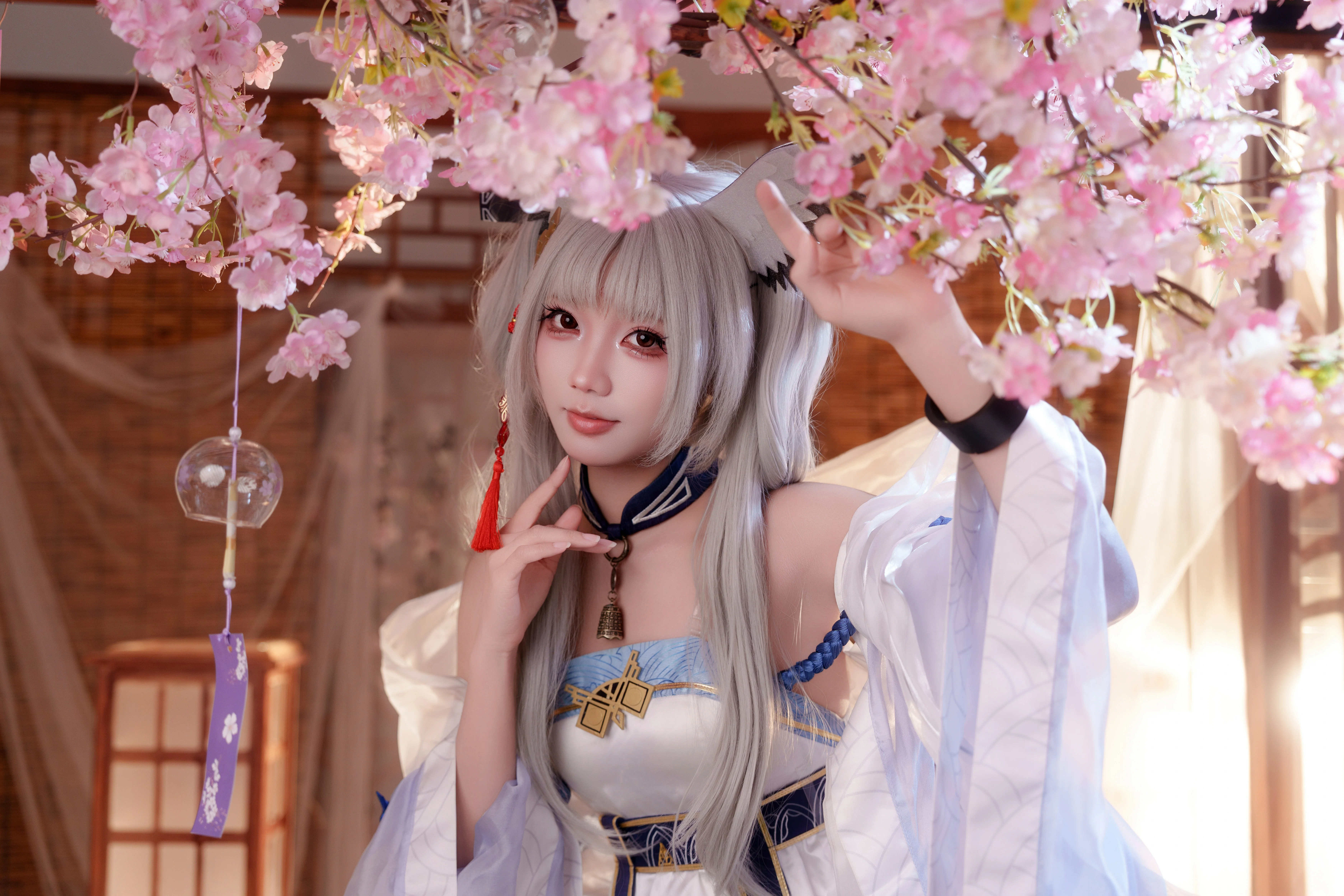 明日方舟白面鸮cos，从成片到拍摄现场的还原 - 第 4 张